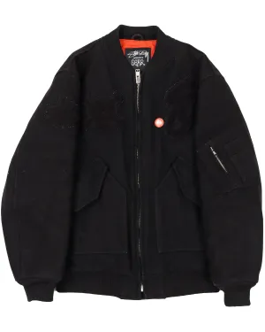 1990S HEAVYWEIGHT WOOL BOMBER JACKET