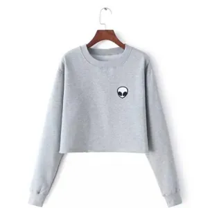 Alien Print Sweatshirt