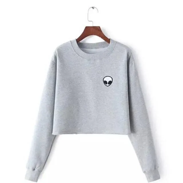 Alien Print Sweatshirt