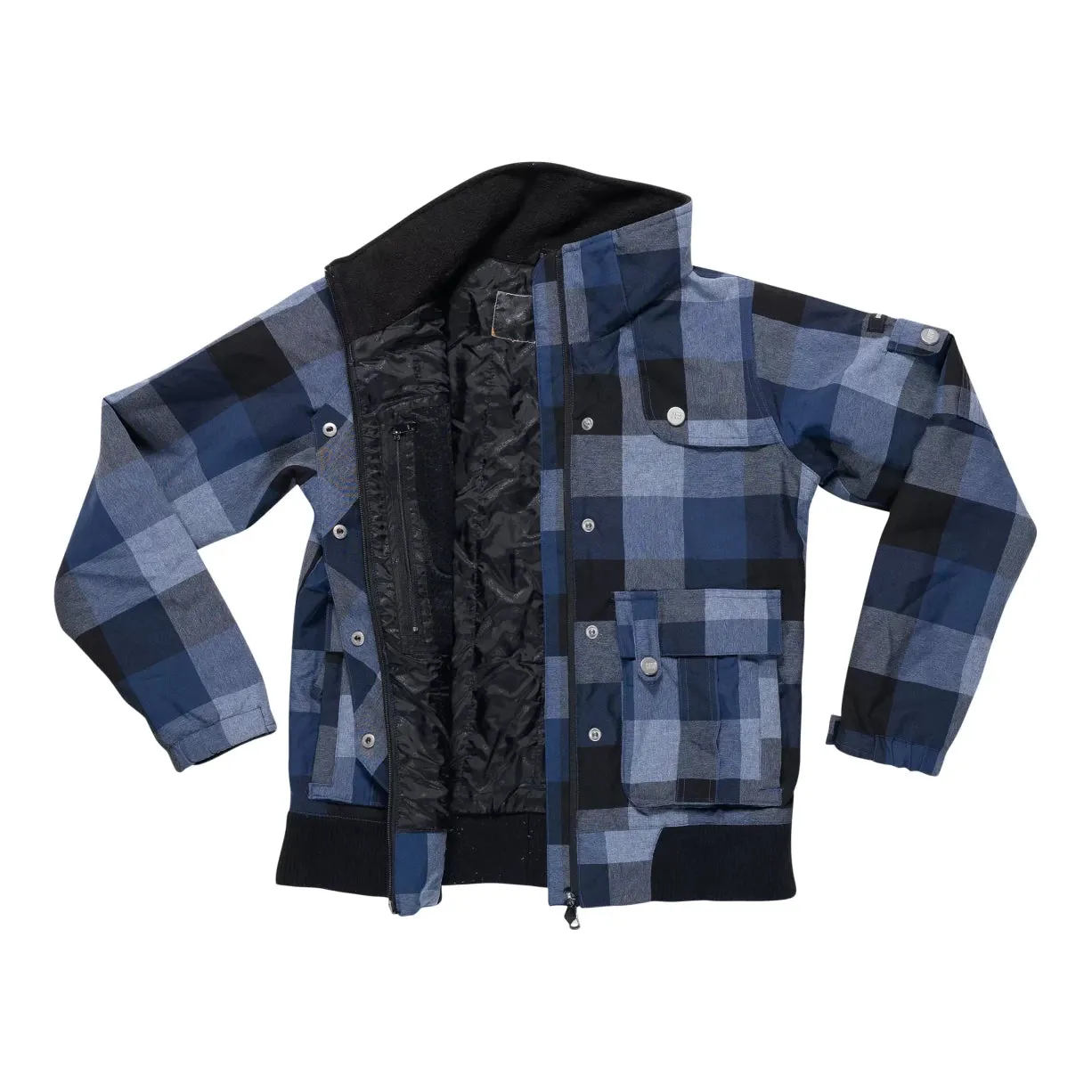 BodyGlove Zip Button Plaid Shacket - Women's
