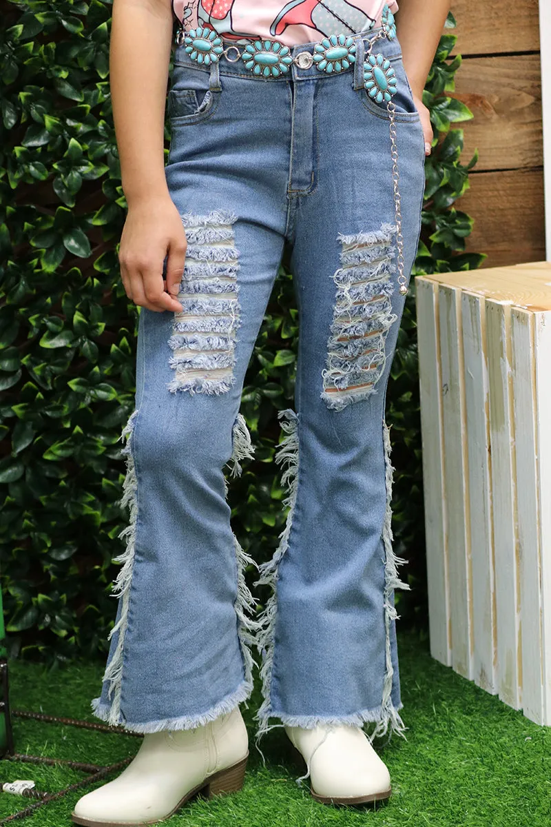 Bootcut denim pants. PNG65153036-AMY