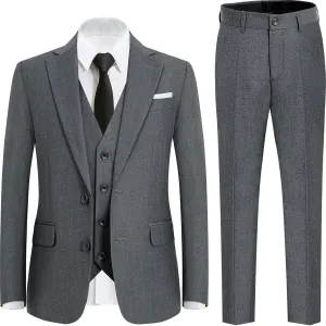Boys Suit Teenager Suits Set for Boys, Kids Slim Fit Formal Wear Tuxedo, Ring Bearer Outfit for Wedding