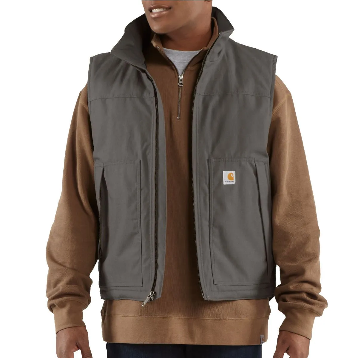 Carhartt Men's Charcoal Quick Duck Jefferson Vest