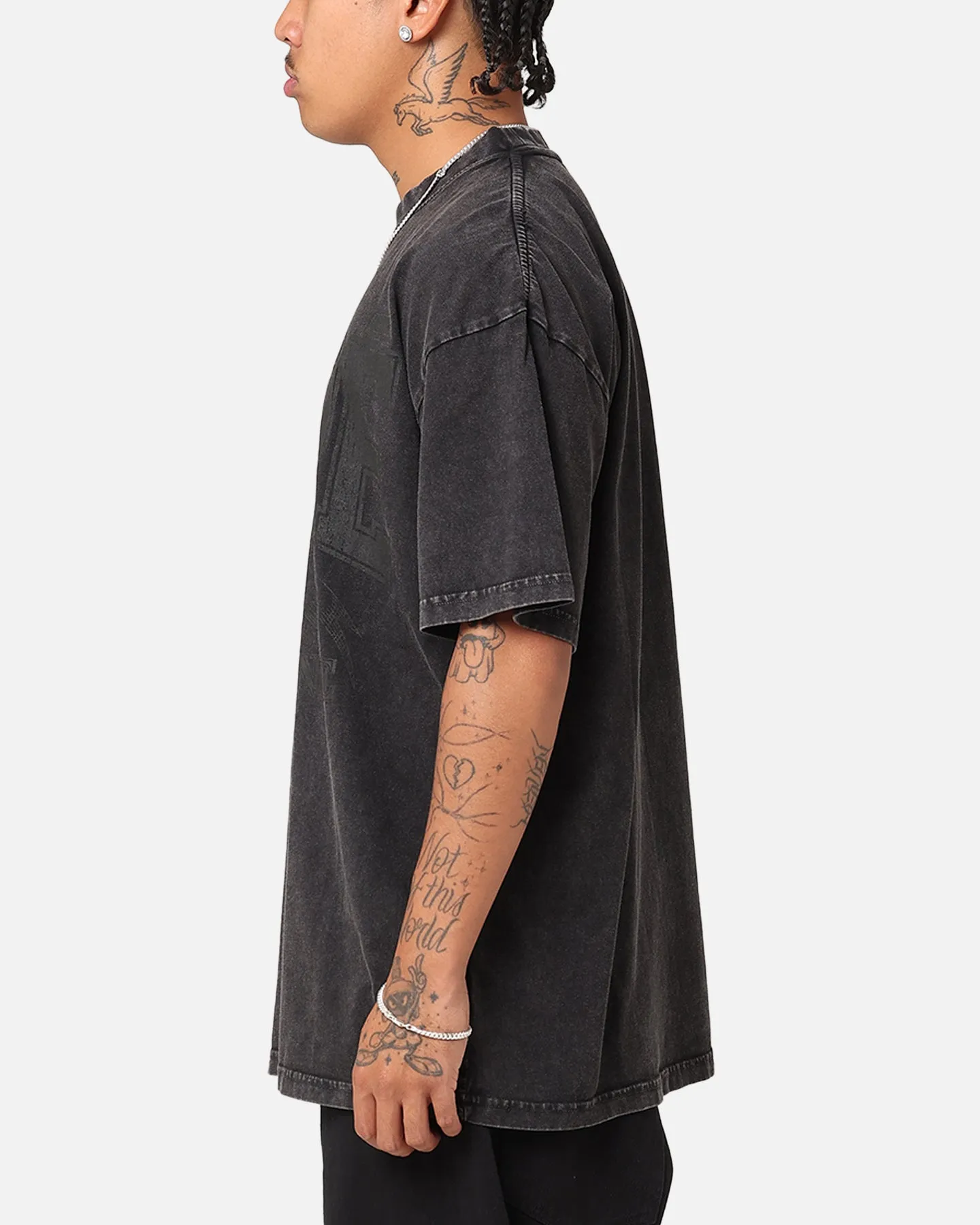 Carre Classic Champs T-Shirt Black Acidwash