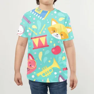Cartoon Pattern Design KIDS ALL-OVER PRINT T-SHIRT