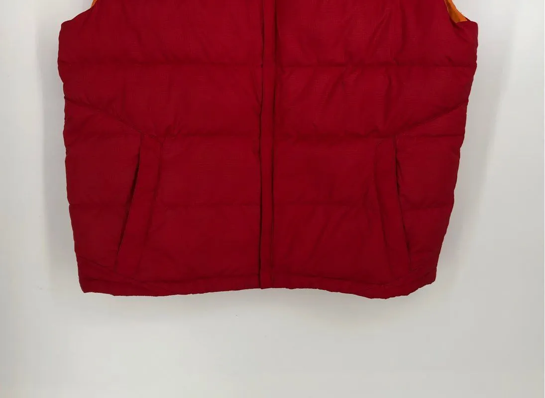 Columbia Men's Red Collared Full-Zip Puffer Vest - Size Large