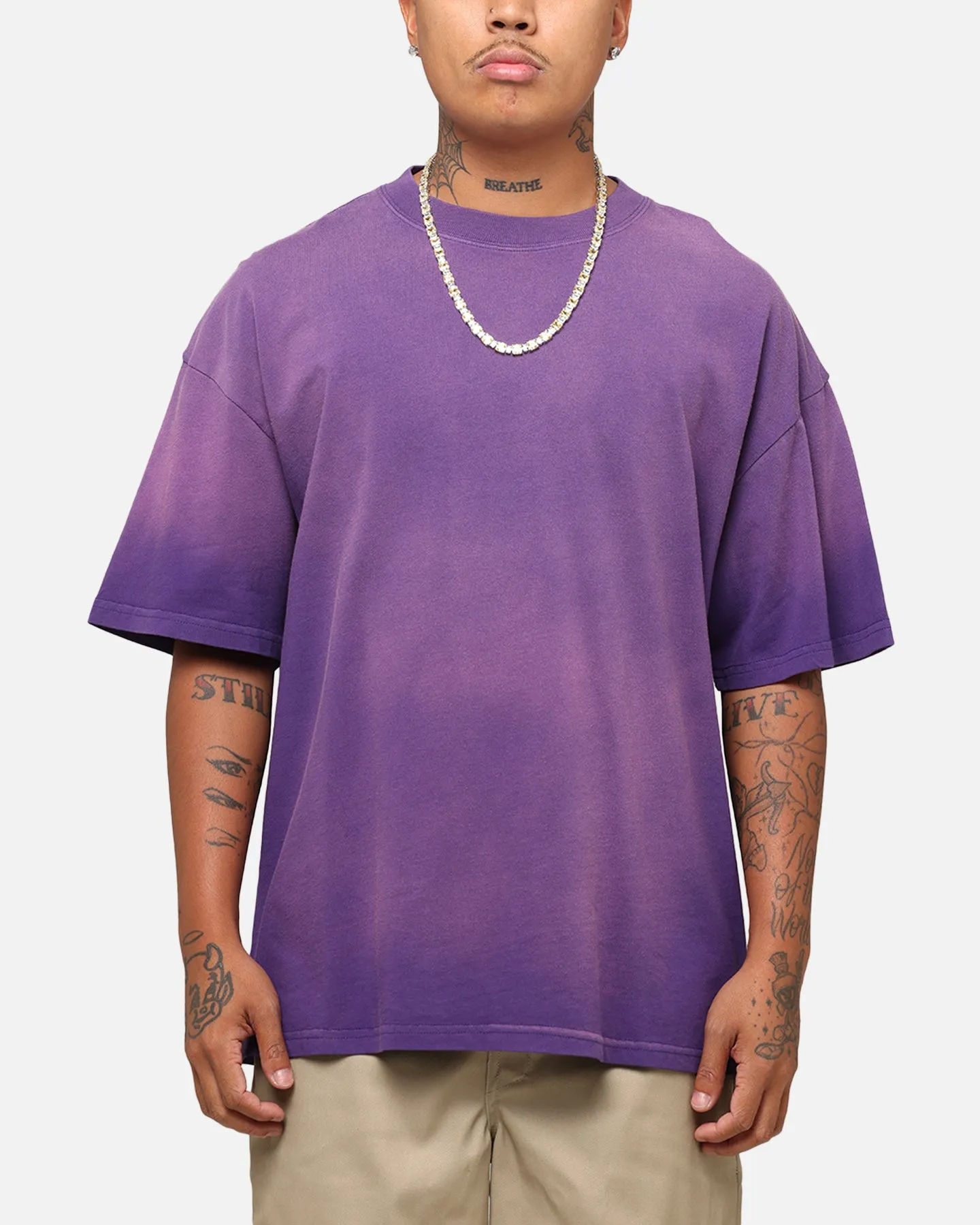 Culture Kings Sunfade T-Shirt Purple
