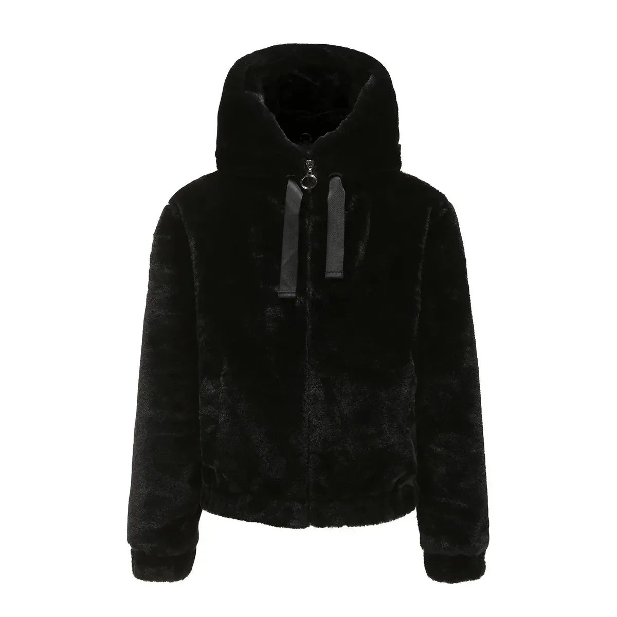 Fall Winter 2024 New Women Jacket Hooded Long Sleeve Warm Cotton Solid Color Short Jacket Coat