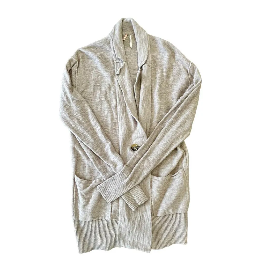 Free People Dessert Oversized Cardigan Rose - Size XS