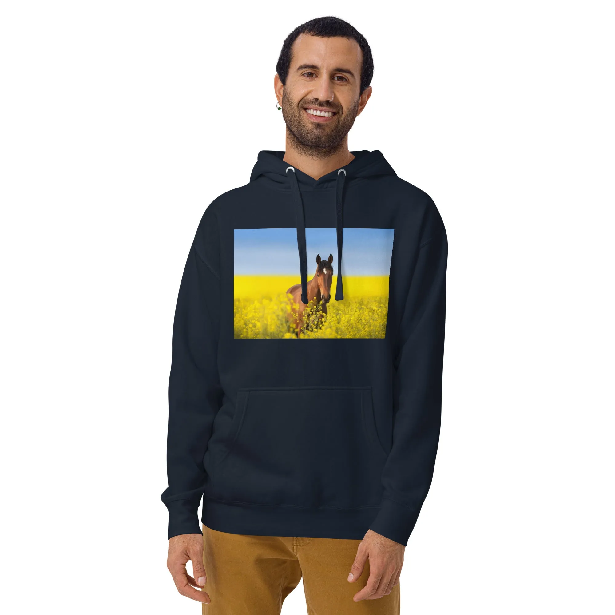 Hoodie Mens Designer (Hoodies Mens - Horse 0024)