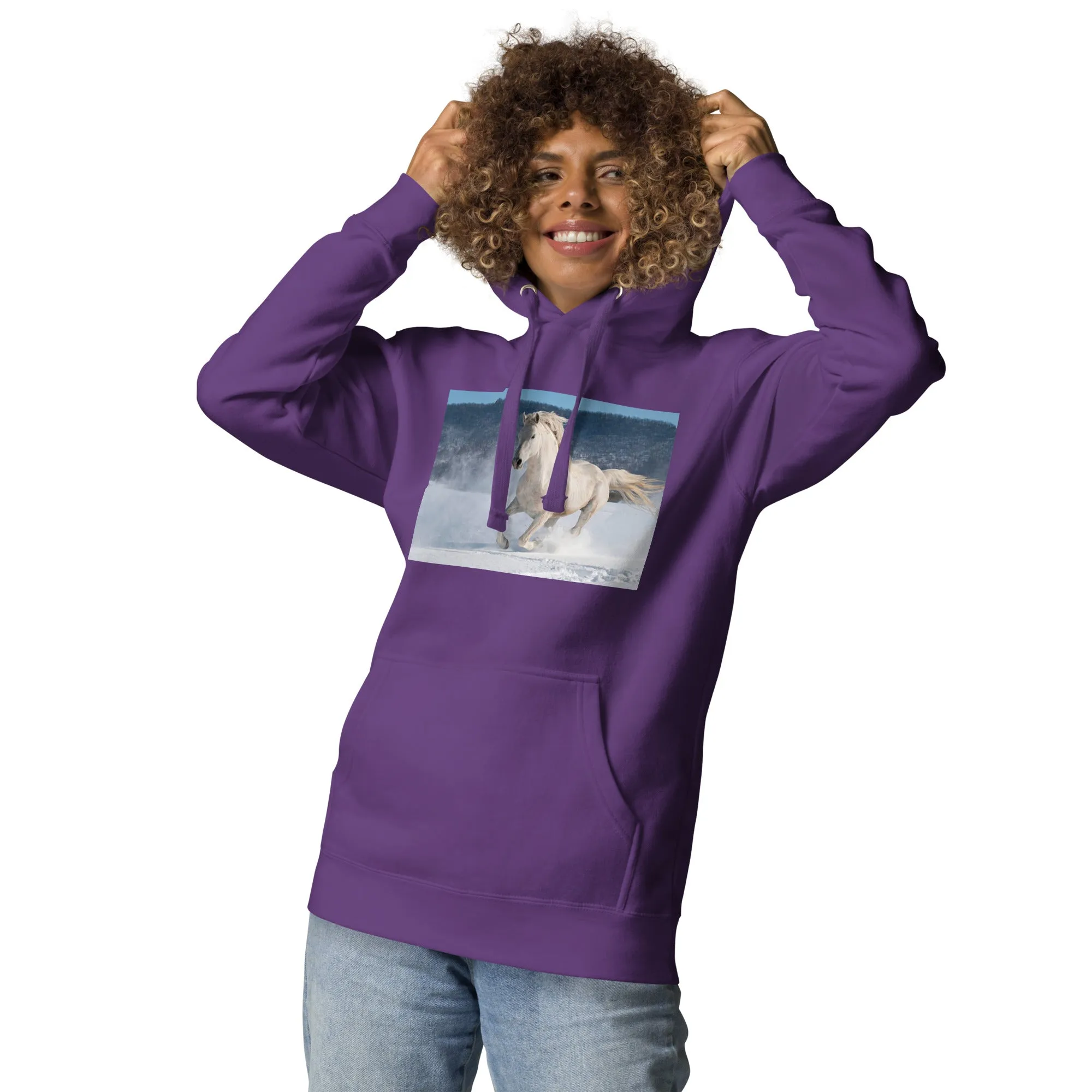 Hoodie Womens Designer (Hoodies Womens - Horse 0022)