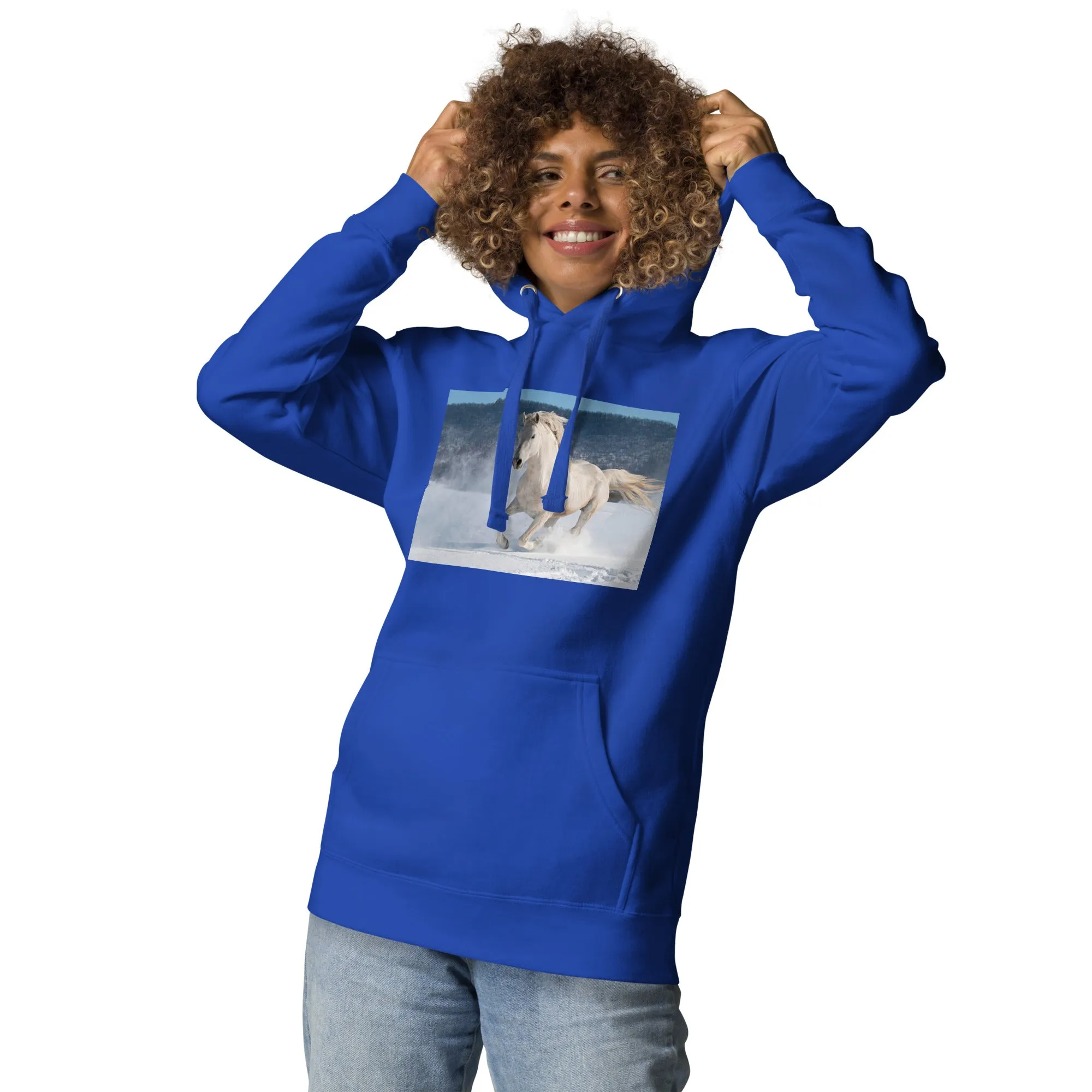 Hoodie Womens Designer (Hoodies Womens - Horse 0022)