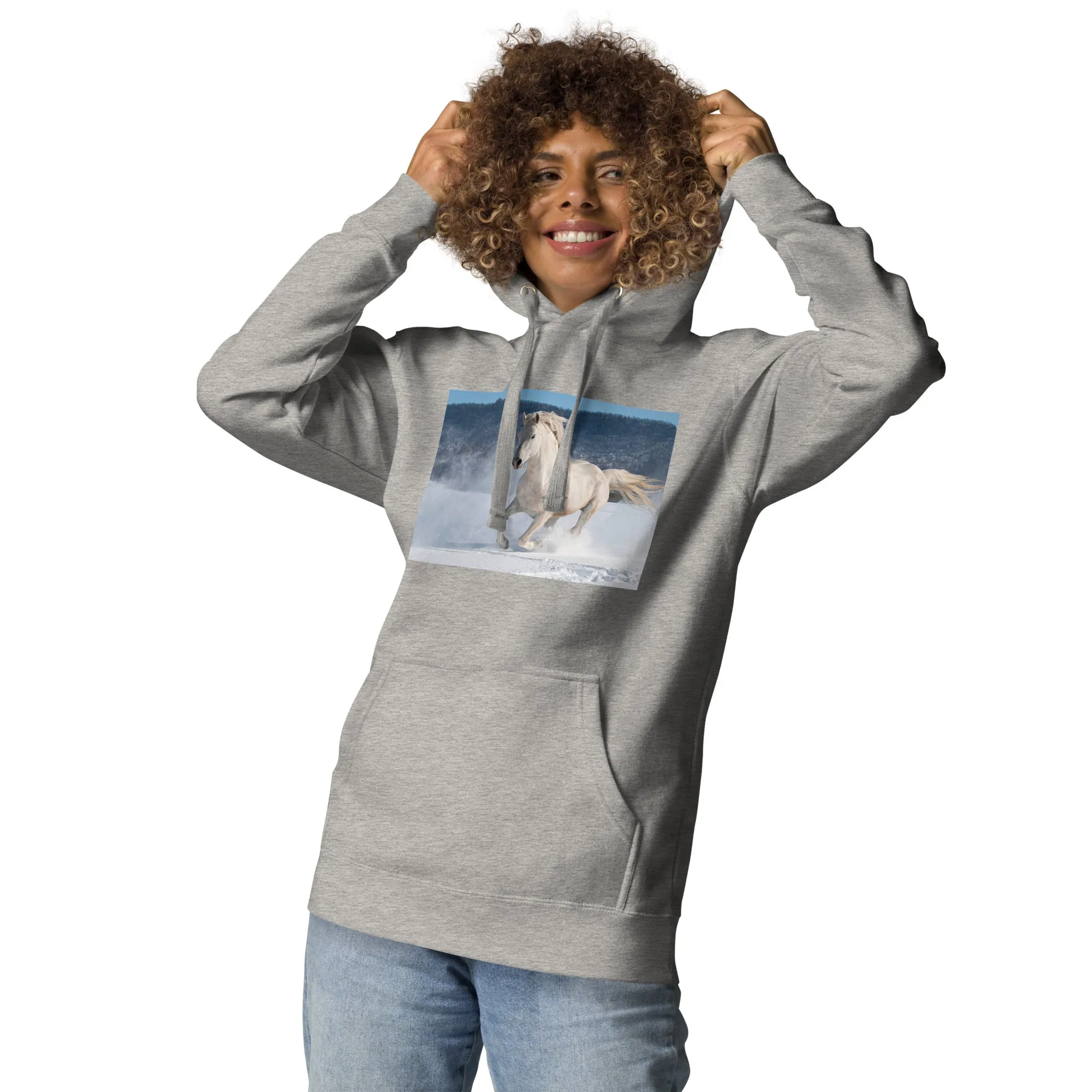 Hoodie Womens Designer (Hoodies Womens - Horse 0022)