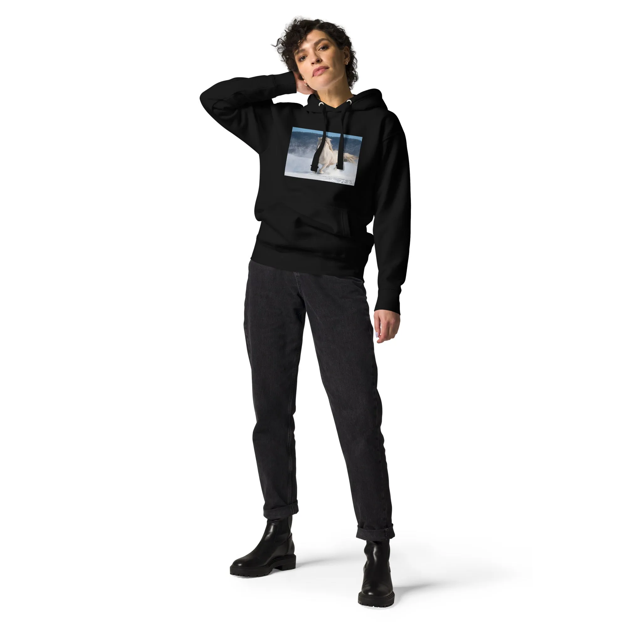 Hoodie Womens Designer (Hoodies Womens - Horse 0022)