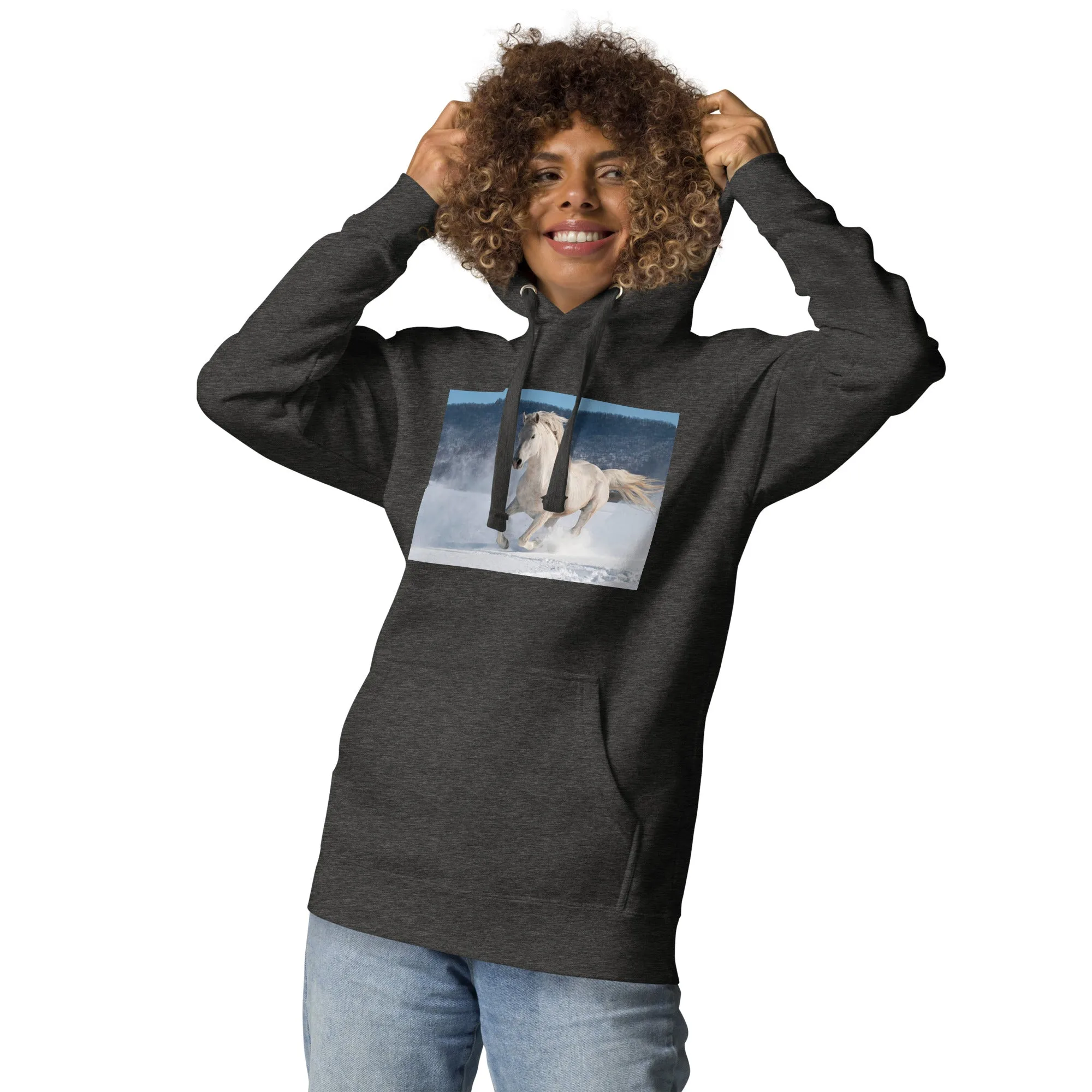 Hoodie Womens Designer (Hoodies Womens - Horse 0022)
