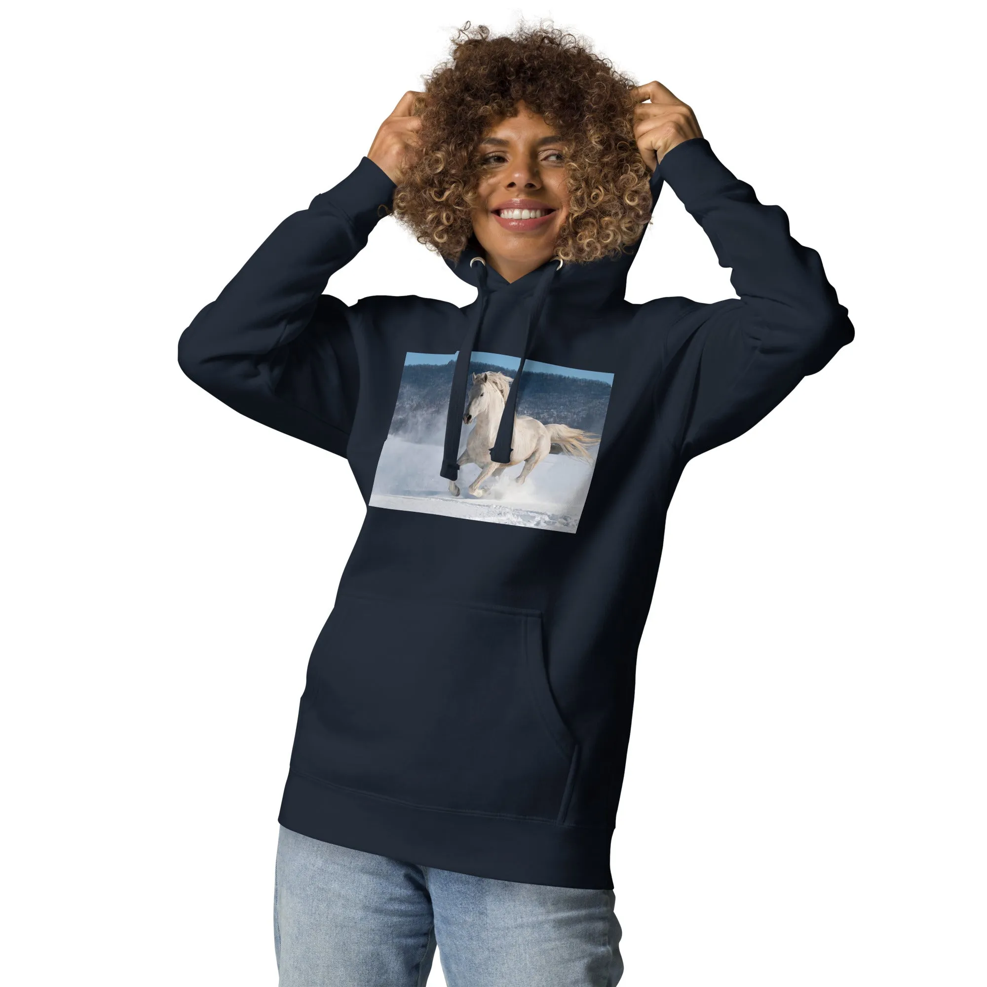 Hoodie Womens Designer (Hoodies Womens - Horse 0022)