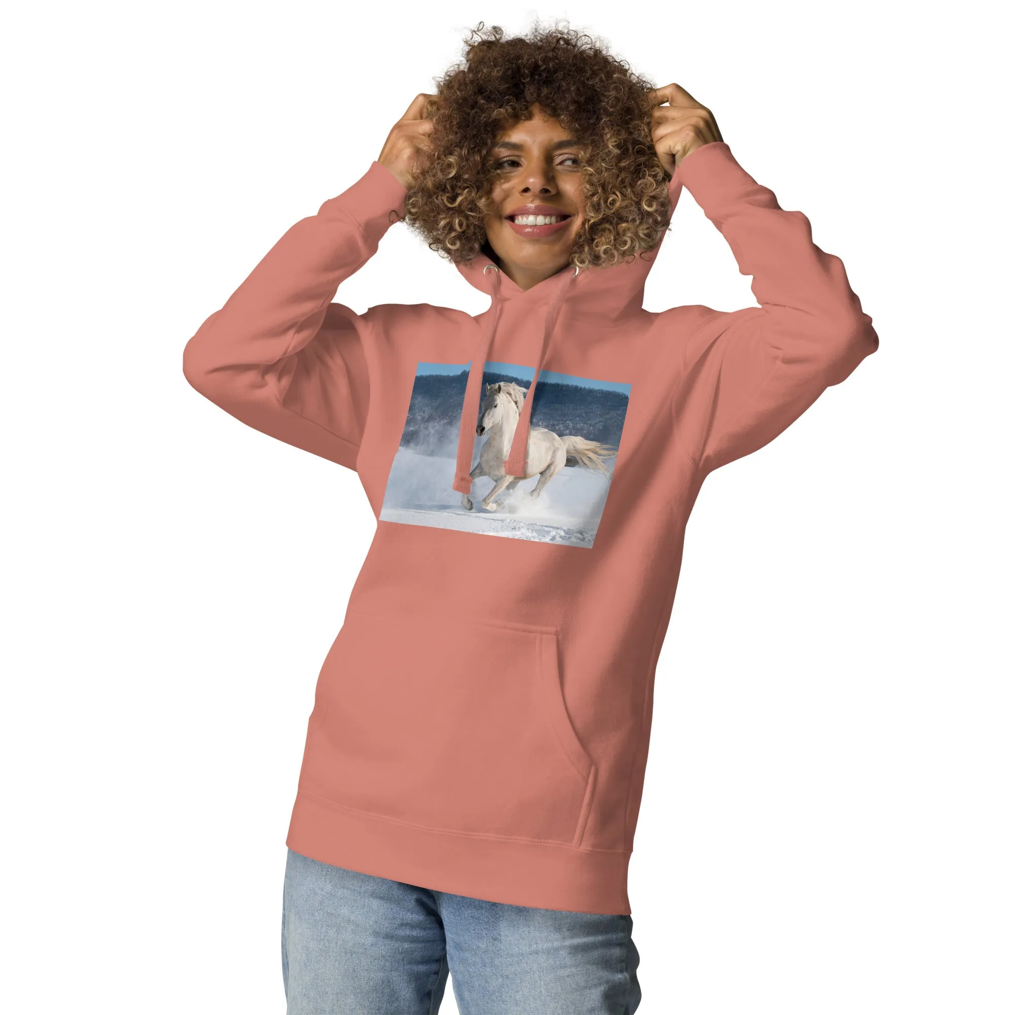 Hoodie Womens Designer (Hoodies Womens - Horse 0022)
