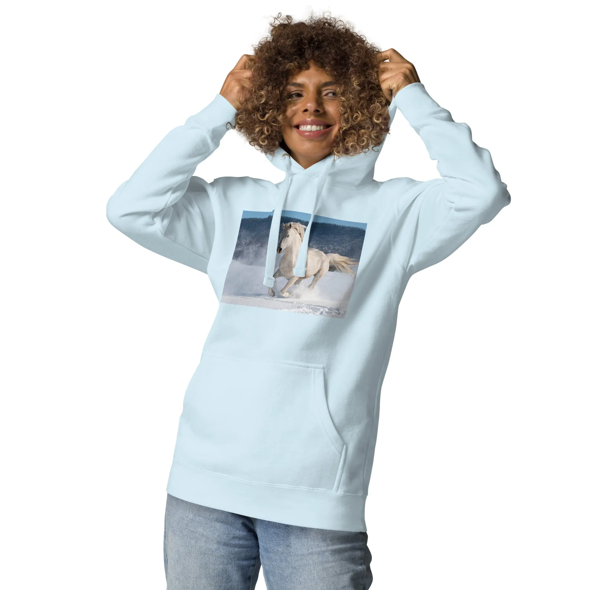 Hoodie Womens Designer (Hoodies Womens - Horse 0022)