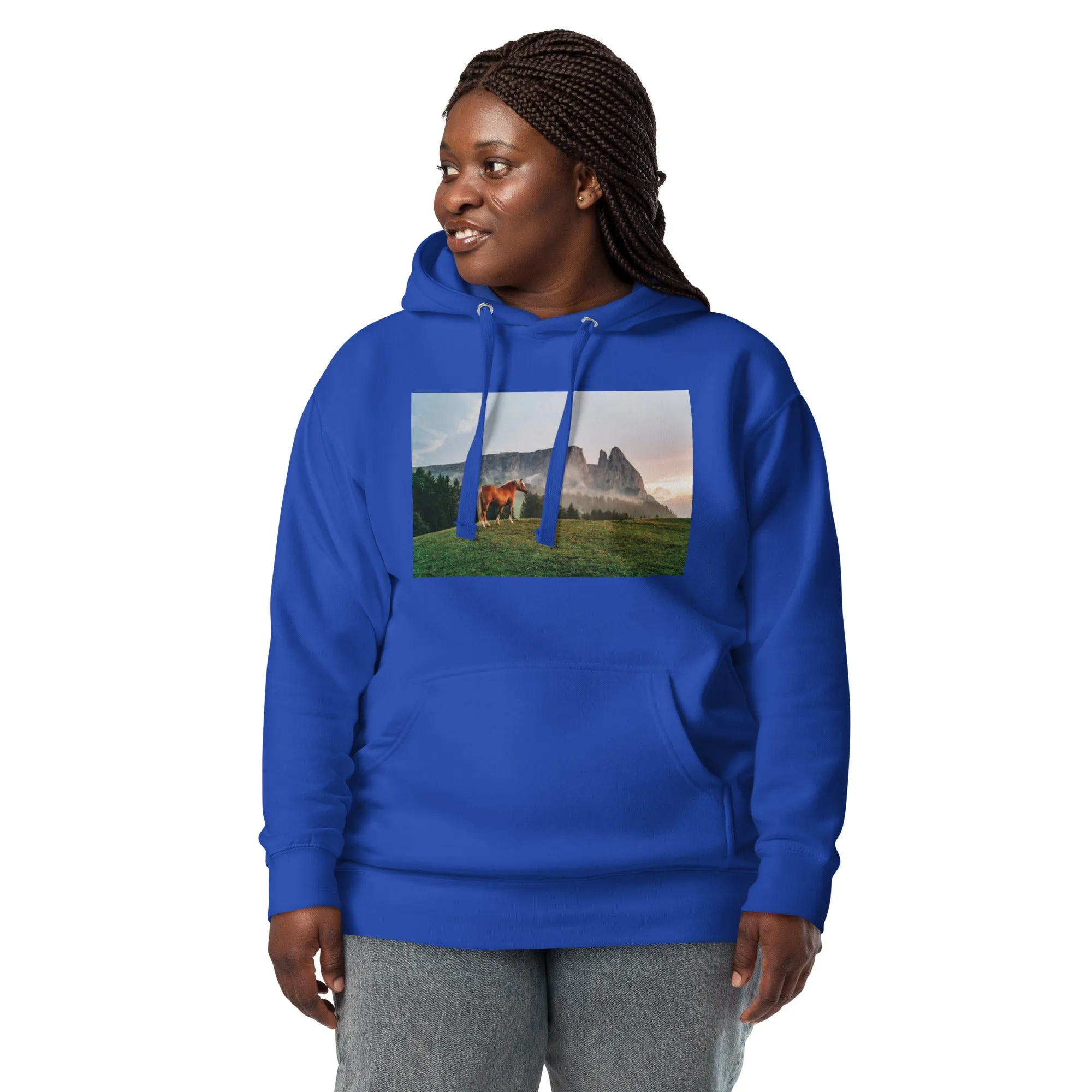 Hoodie Womens Designer (Hoodies Womens - Horse 0023)