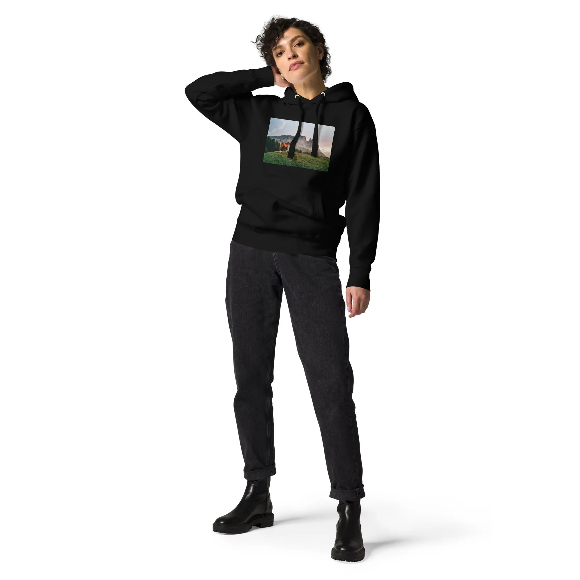 Hoodie Womens Designer (Hoodies Womens - Horse 0023)