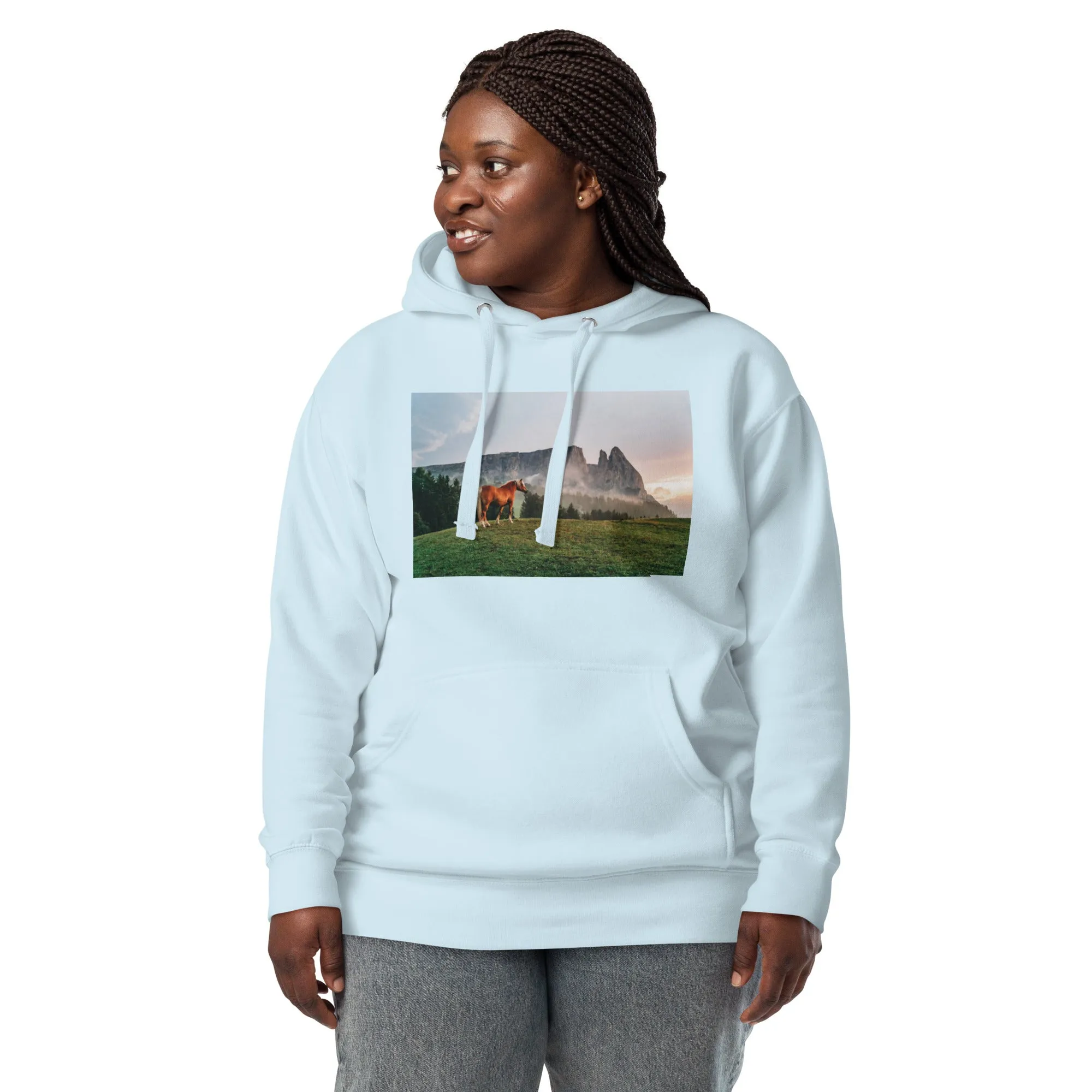 Hoodie Womens Designer (Hoodies Womens - Horse 0023)
