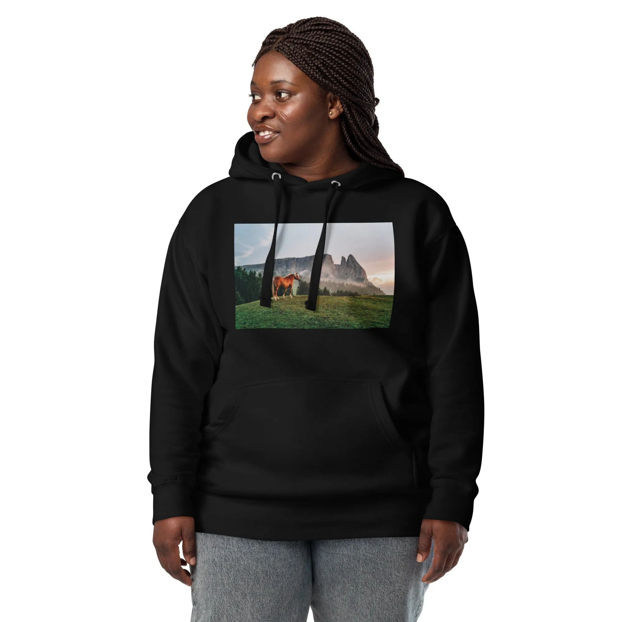Hoodie Womens Designer (Hoodies Womens - Horse 0023)