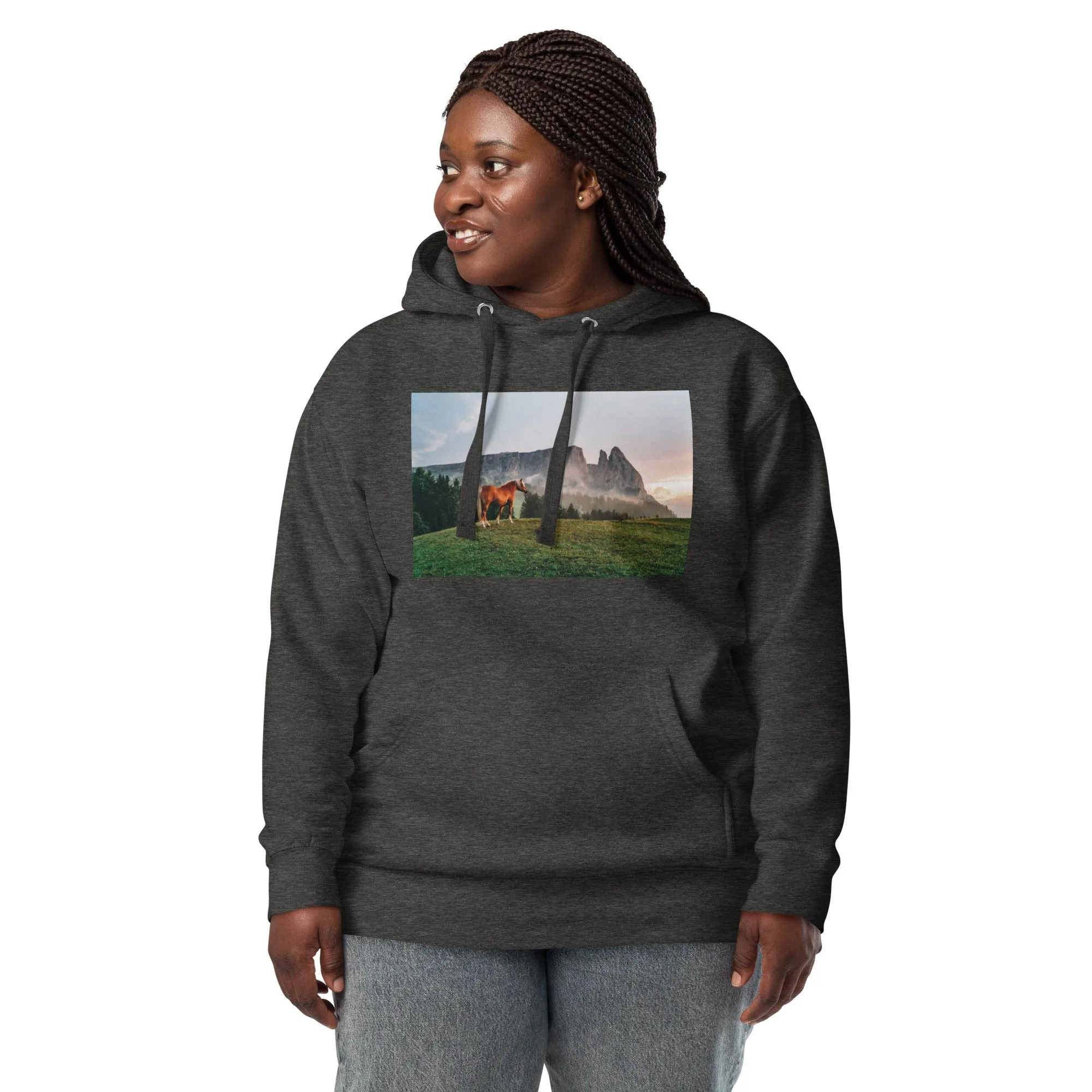 Hoodie Womens Designer (Hoodies Womens - Horse 0023)