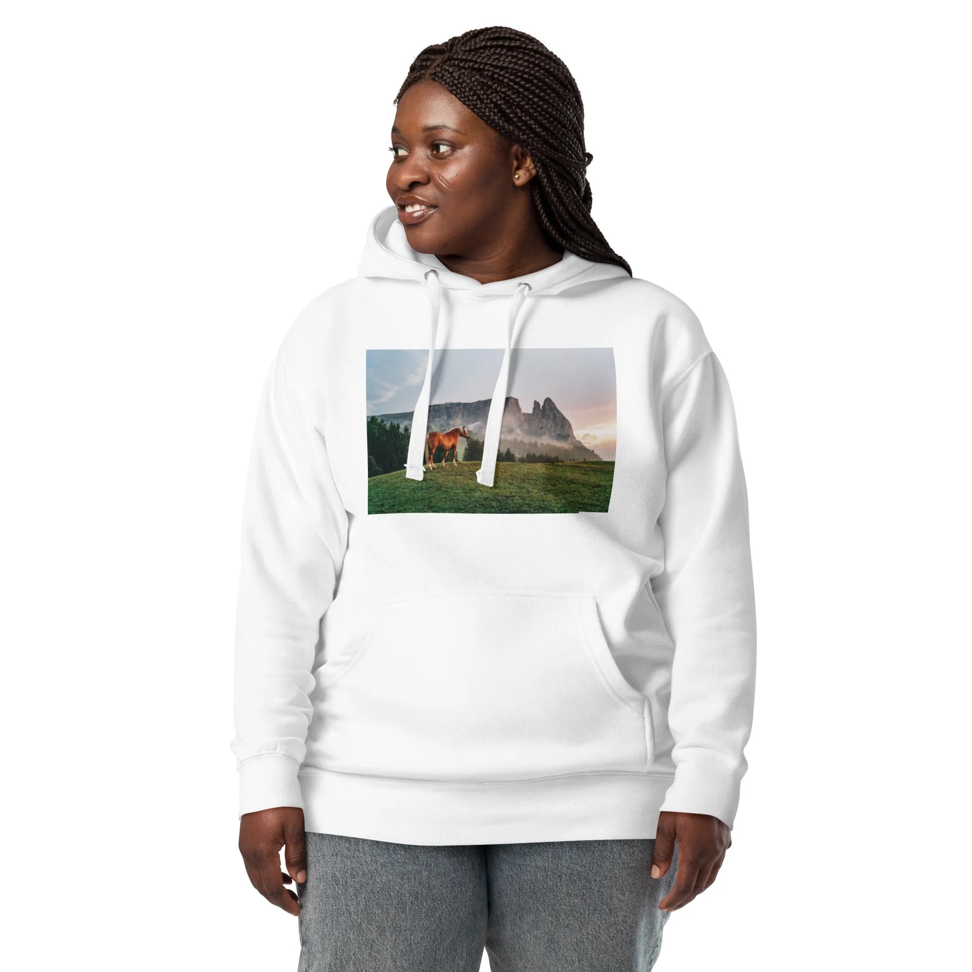 Hoodie Womens Designer (Hoodies Womens - Horse 0023)
