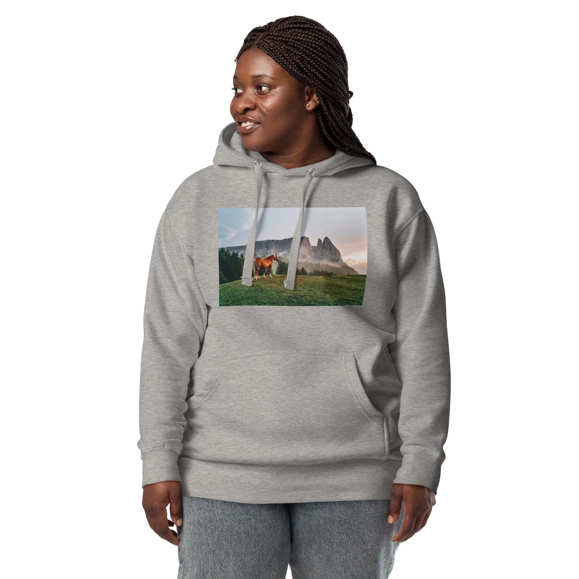 Hoodie Womens Designer (Hoodies Womens - Horse 0023)
