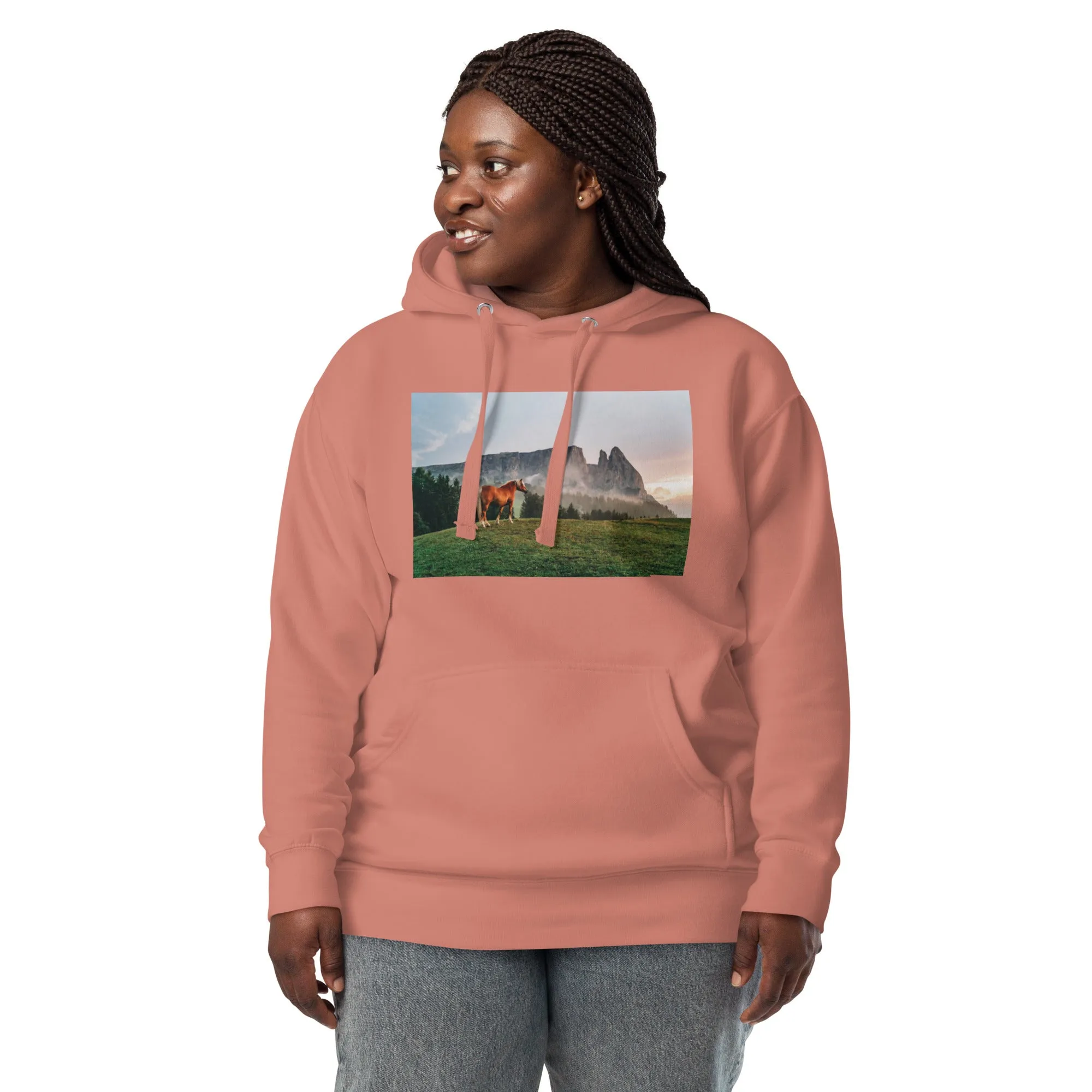 Hoodie Womens Designer (Hoodies Womens - Horse 0023)