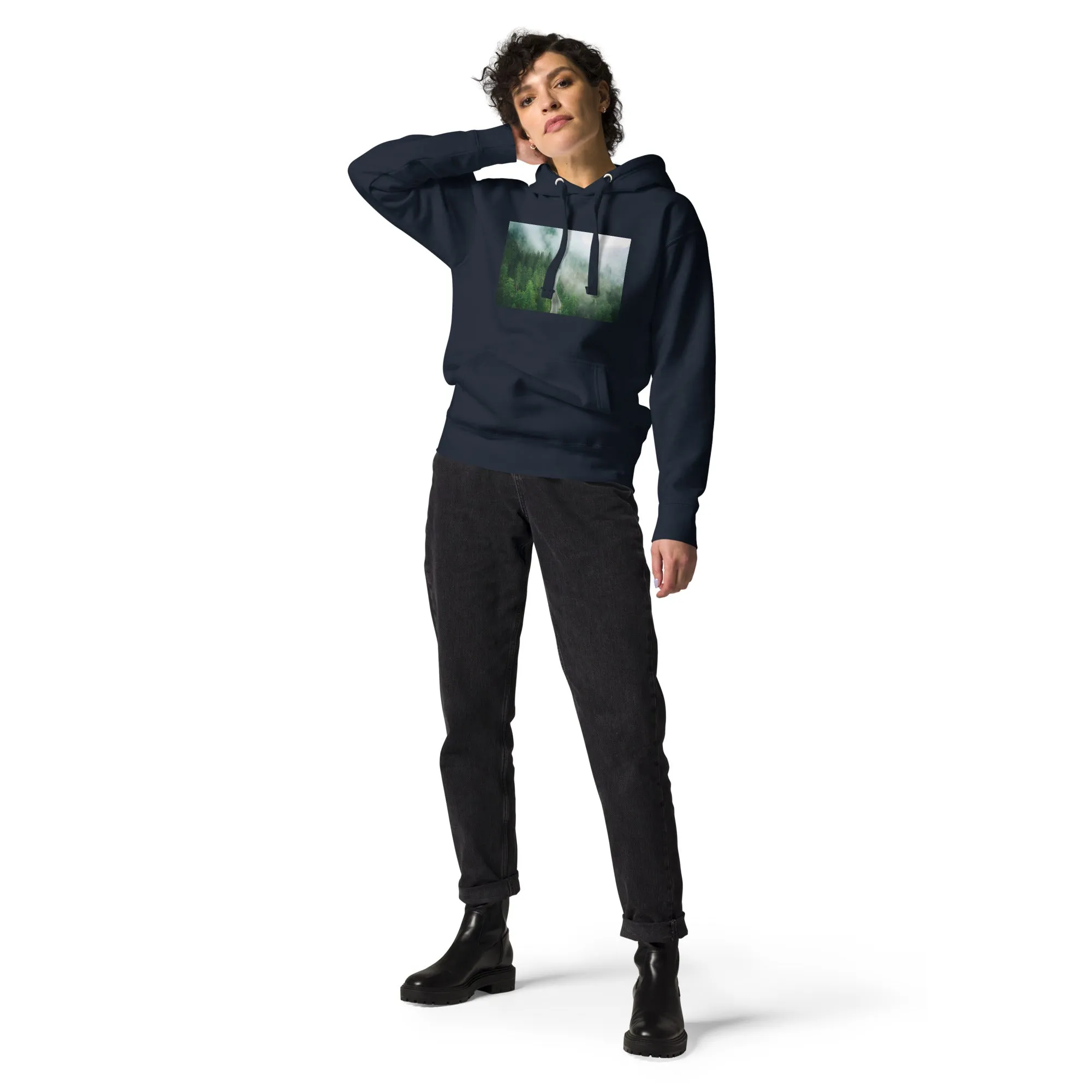 Hoodie Womens Designer (Hoodies Womens - Nature Forest 0019)