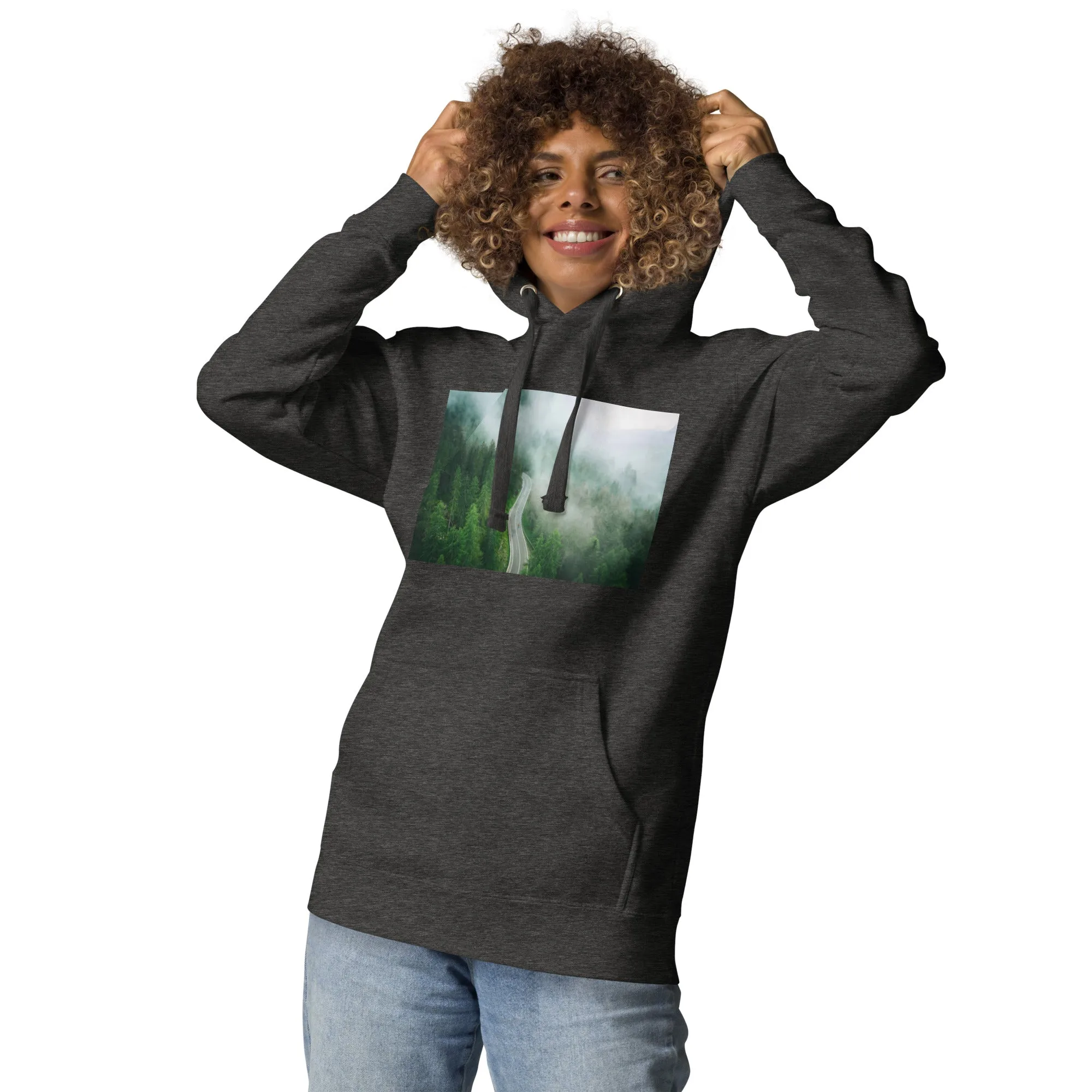 Hoodie Womens Designer (Hoodies Womens - Nature Forest 0019)