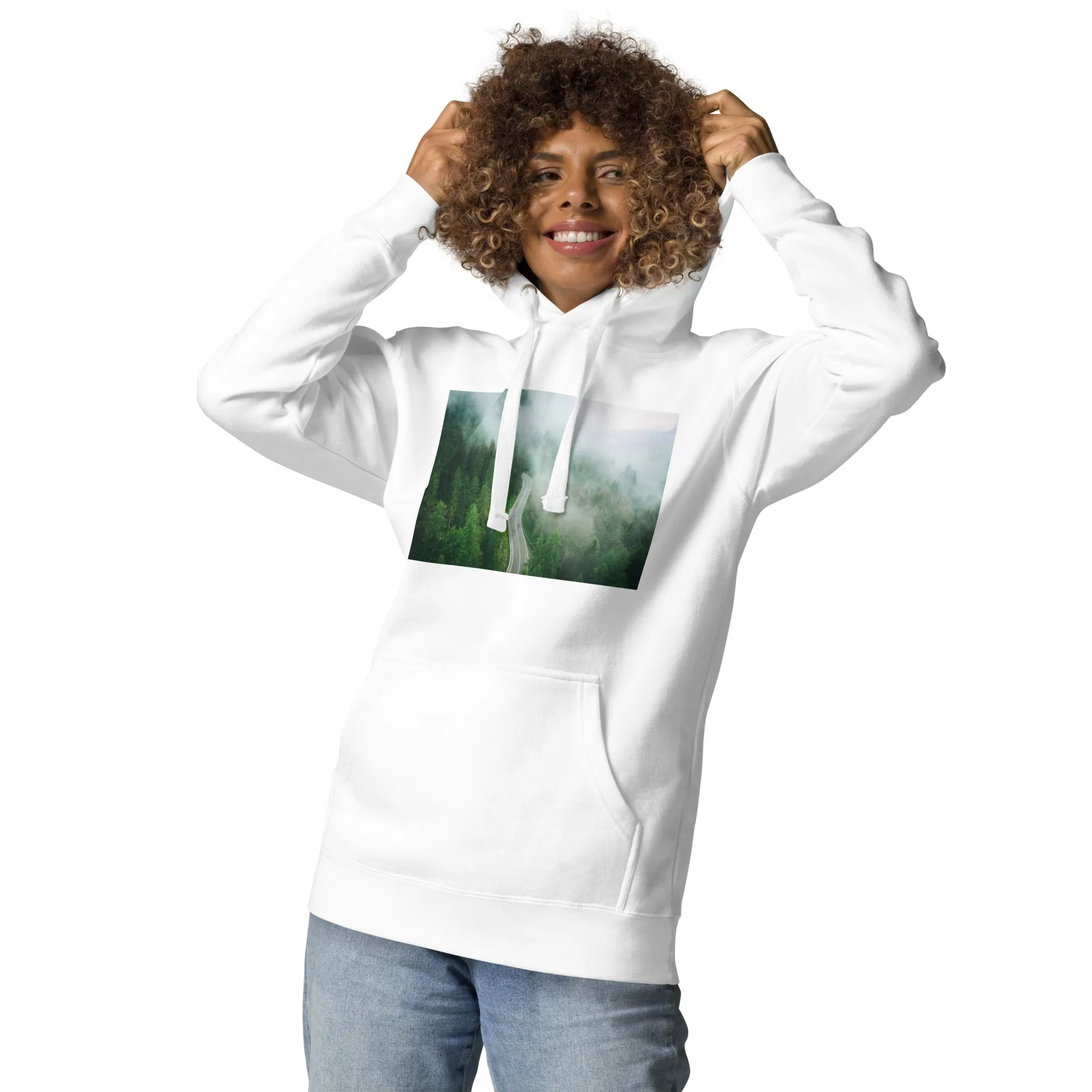 Hoodie Womens Designer (Hoodies Womens - Nature Forest 0019)