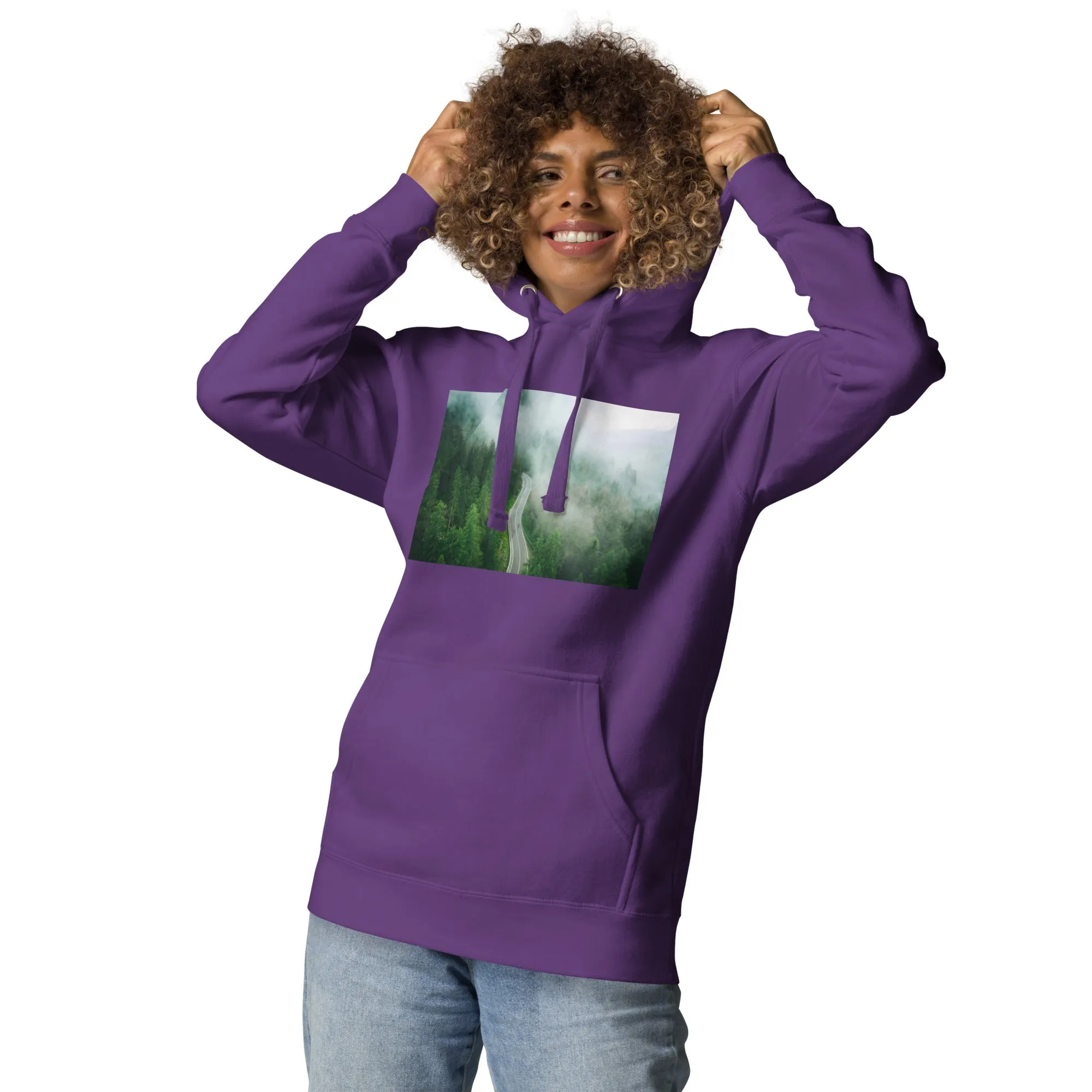Hoodie Womens Designer (Hoodies Womens - Nature Forest 0019)