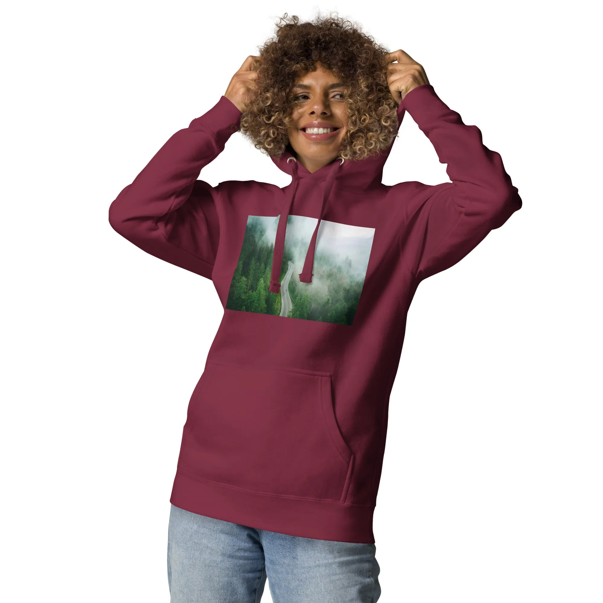 Hoodie Womens Designer (Hoodies Womens - Nature Forest 0019)