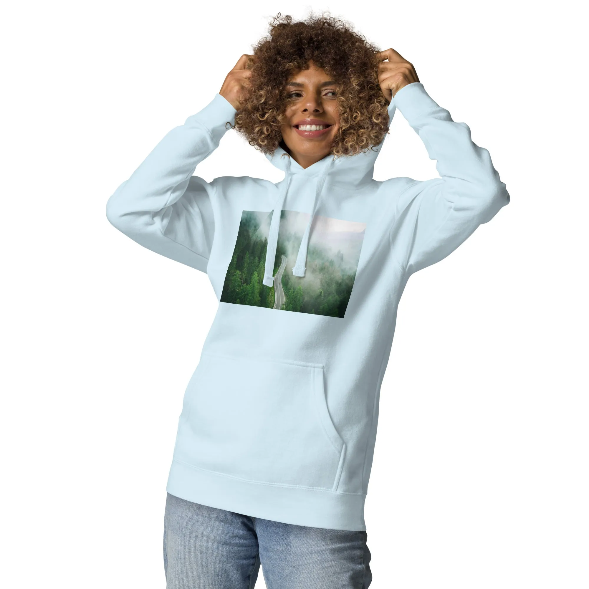 Hoodie Womens Designer (Hoodies Womens - Nature Forest 0019)