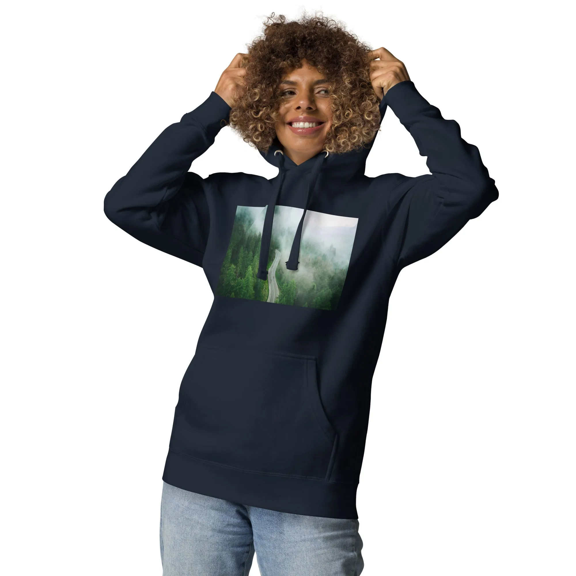 Hoodie Womens Designer (Hoodies Womens - Nature Forest 0019)