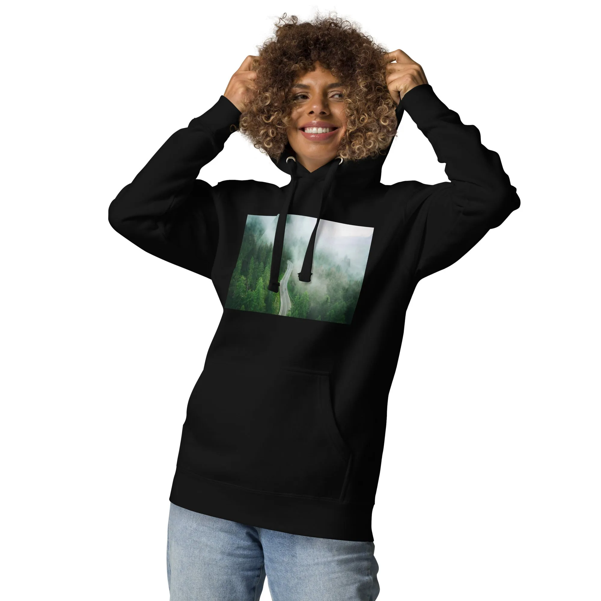 Hoodie Womens Designer (Hoodies Womens - Nature Forest 0019)
