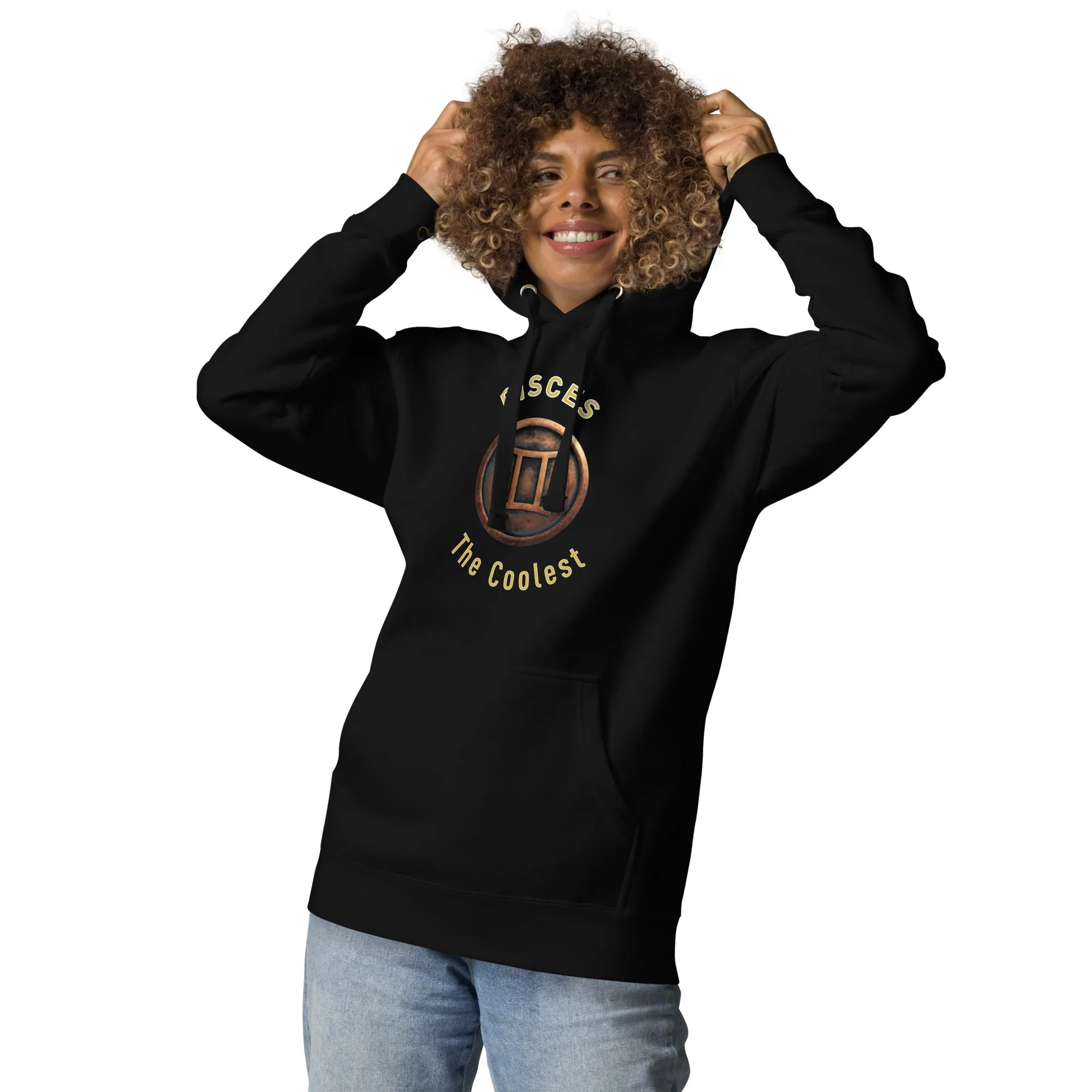 Hoodie Womens Designer (Hoodies Womens - Pisces Zodiac Sign 0052)