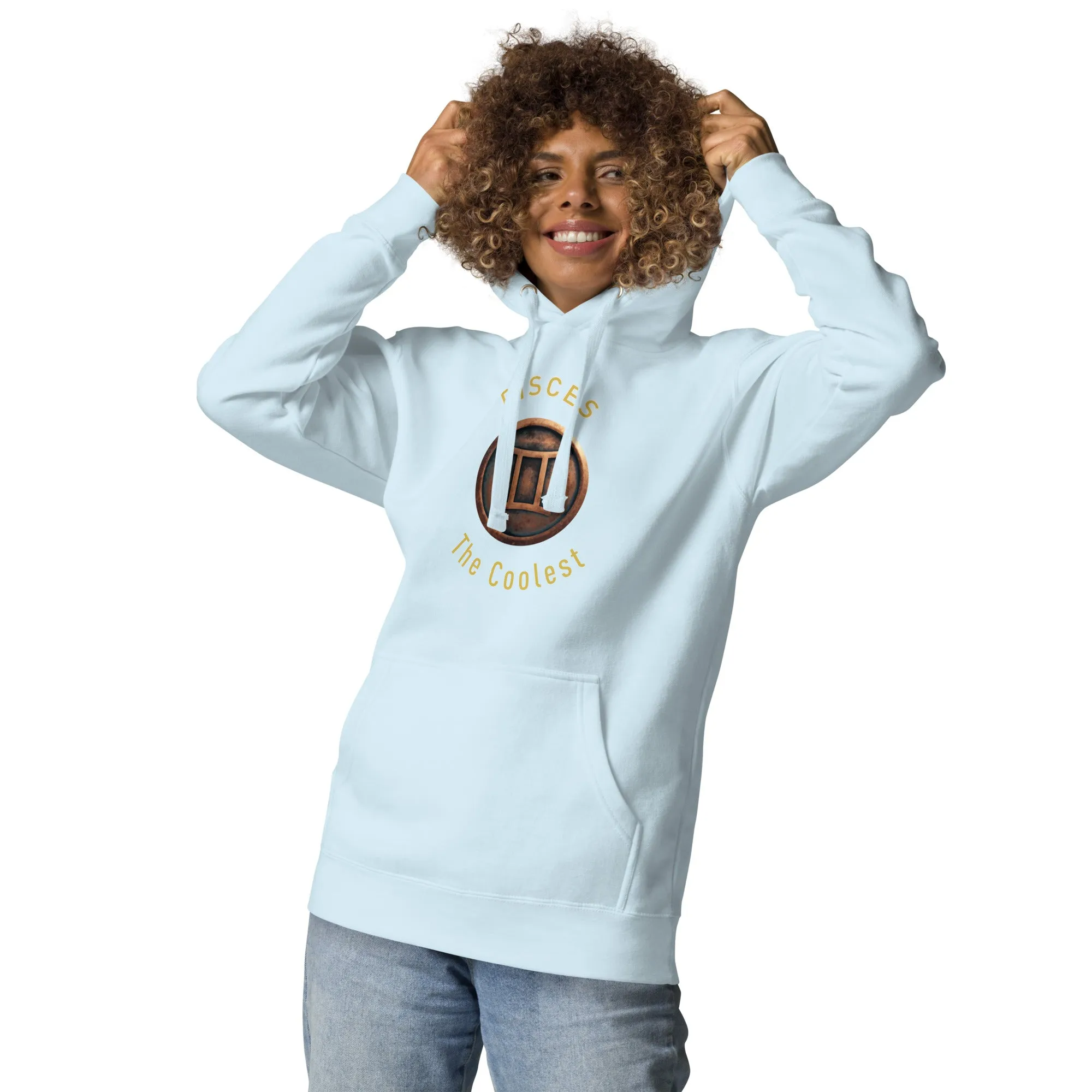 Hoodie Womens Designer (Hoodies Womens - Pisces Zodiac Sign 0052)