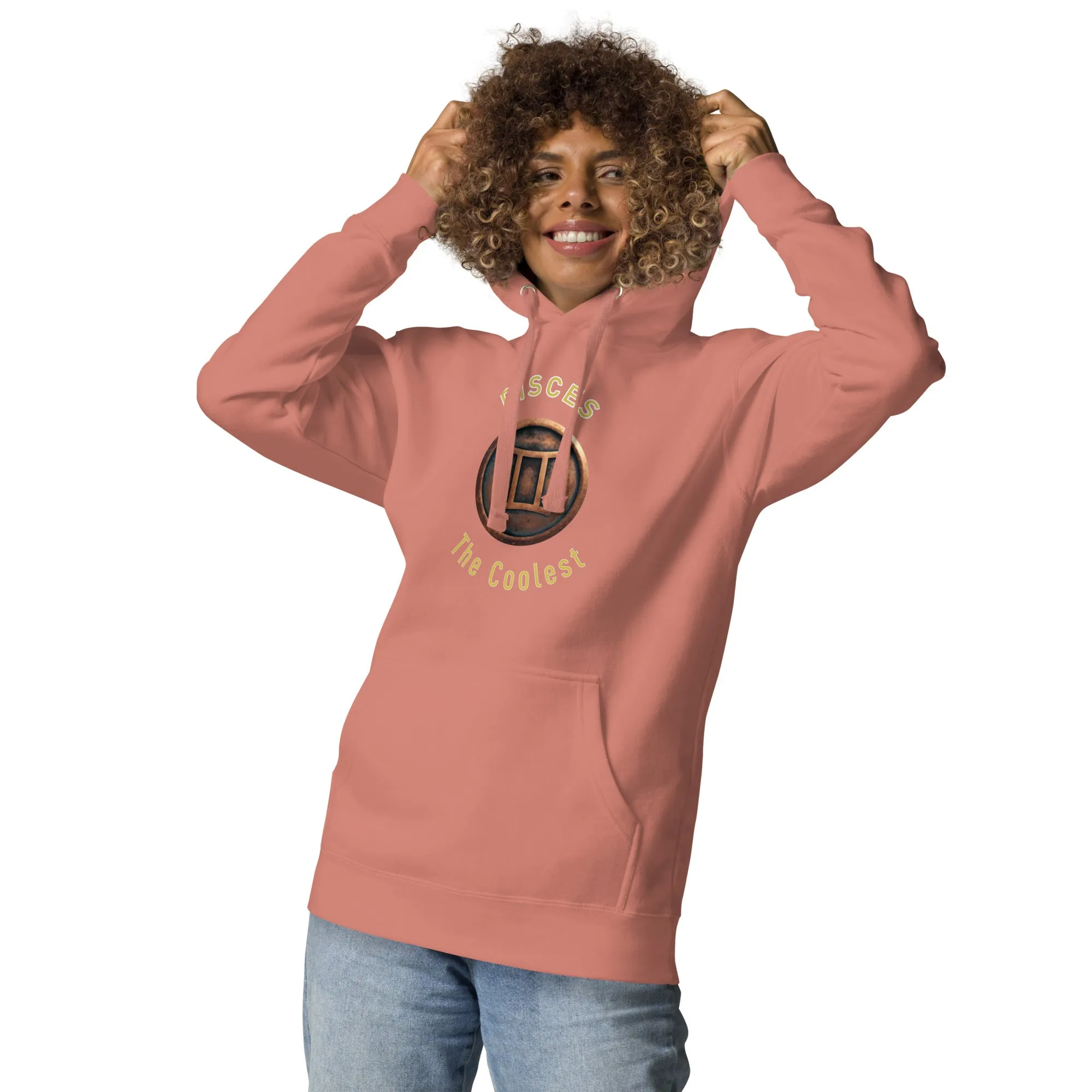 Hoodie Womens Designer (Hoodies Womens - Pisces Zodiac Sign 0052)