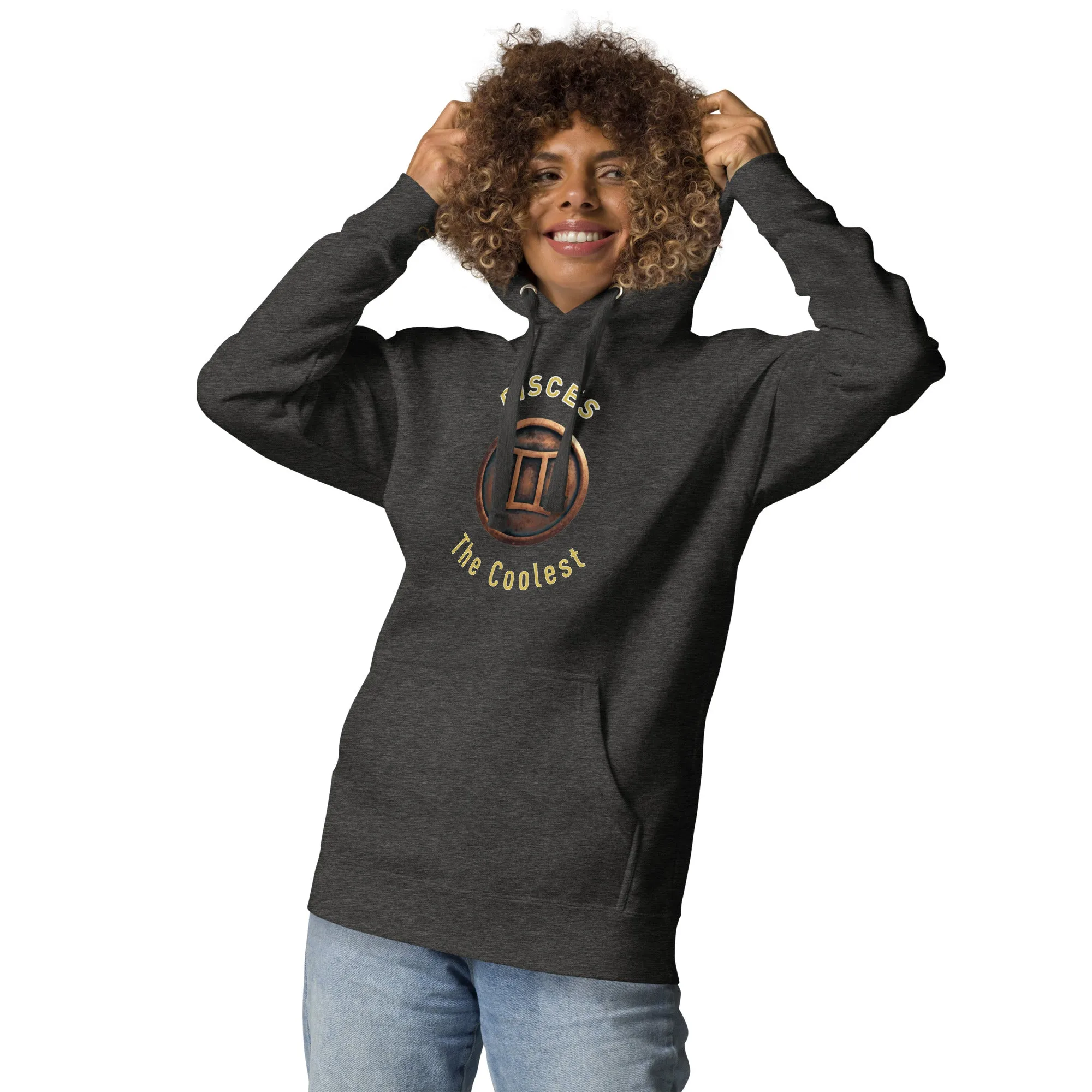 Hoodie Womens Designer (Hoodies Womens - Pisces Zodiac Sign 0052)