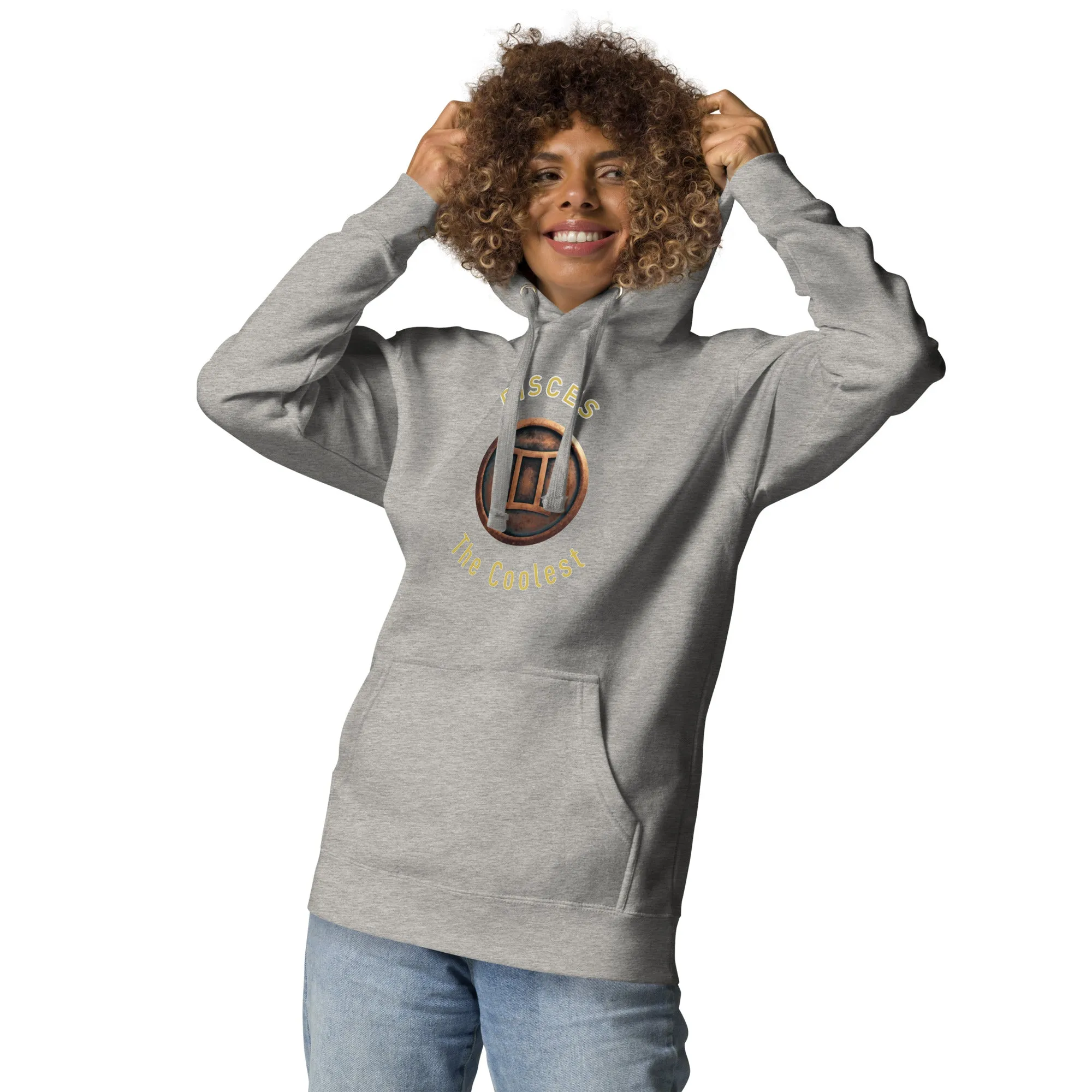 Hoodie Womens Designer (Hoodies Womens - Pisces Zodiac Sign 0052)