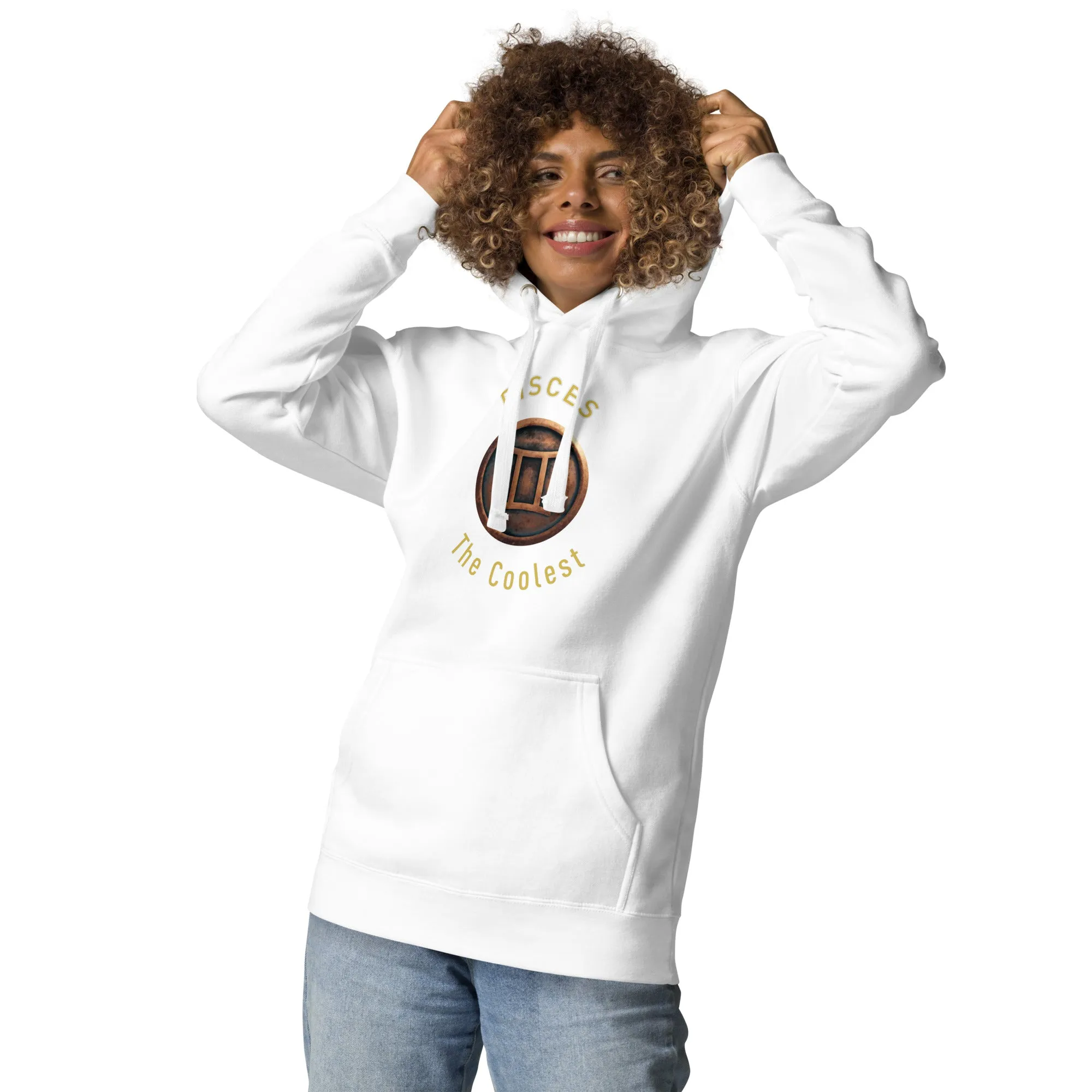 Hoodie Womens Designer (Hoodies Womens - Pisces Zodiac Sign 0052)