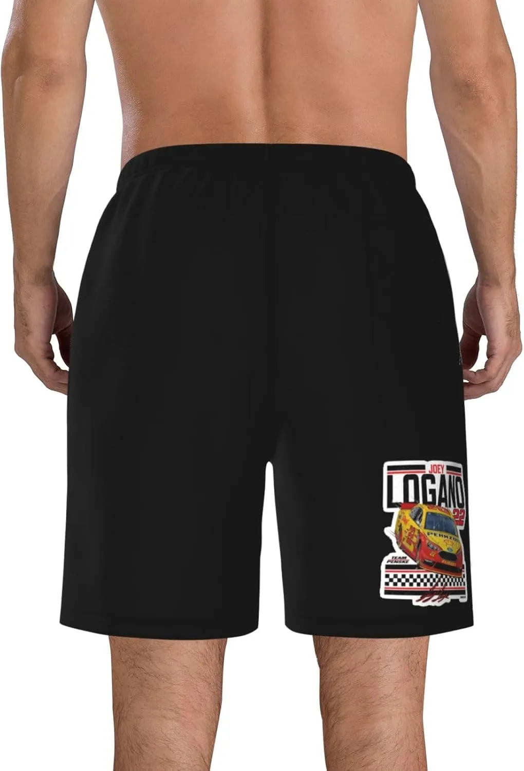Joey-Logano-Car-22 Men's Swim Trunks Board Shorts Outdoor Beach Surfing