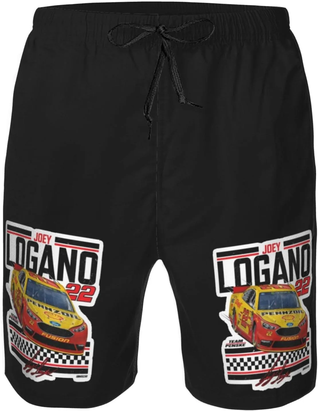 Joey-Logano-Car-22 Men's Swim Trunks Board Shorts Outdoor Beach Surfing
