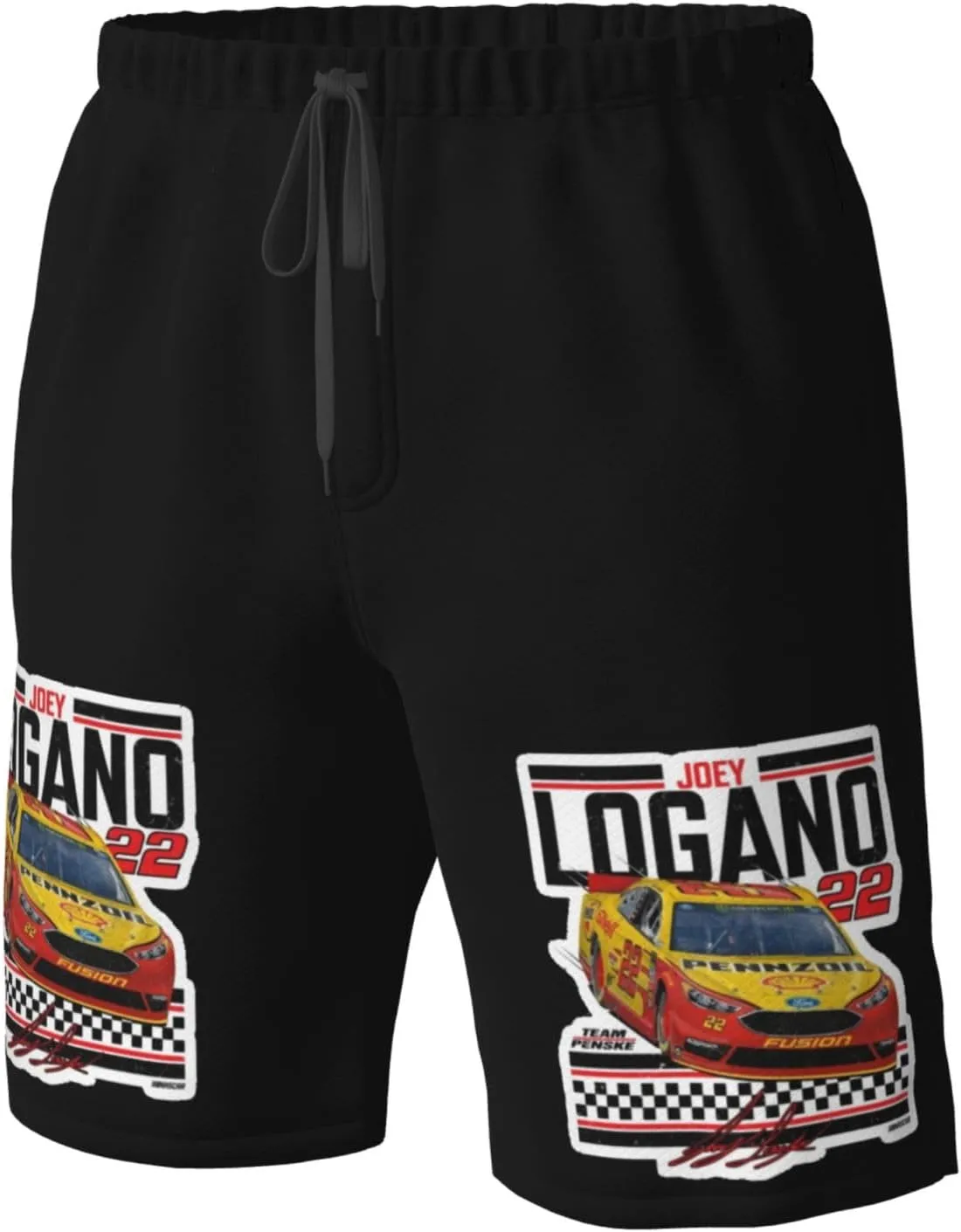 Joey-Logano-Car-22 Men's Swim Trunks Board Shorts Outdoor Beach Surfing
