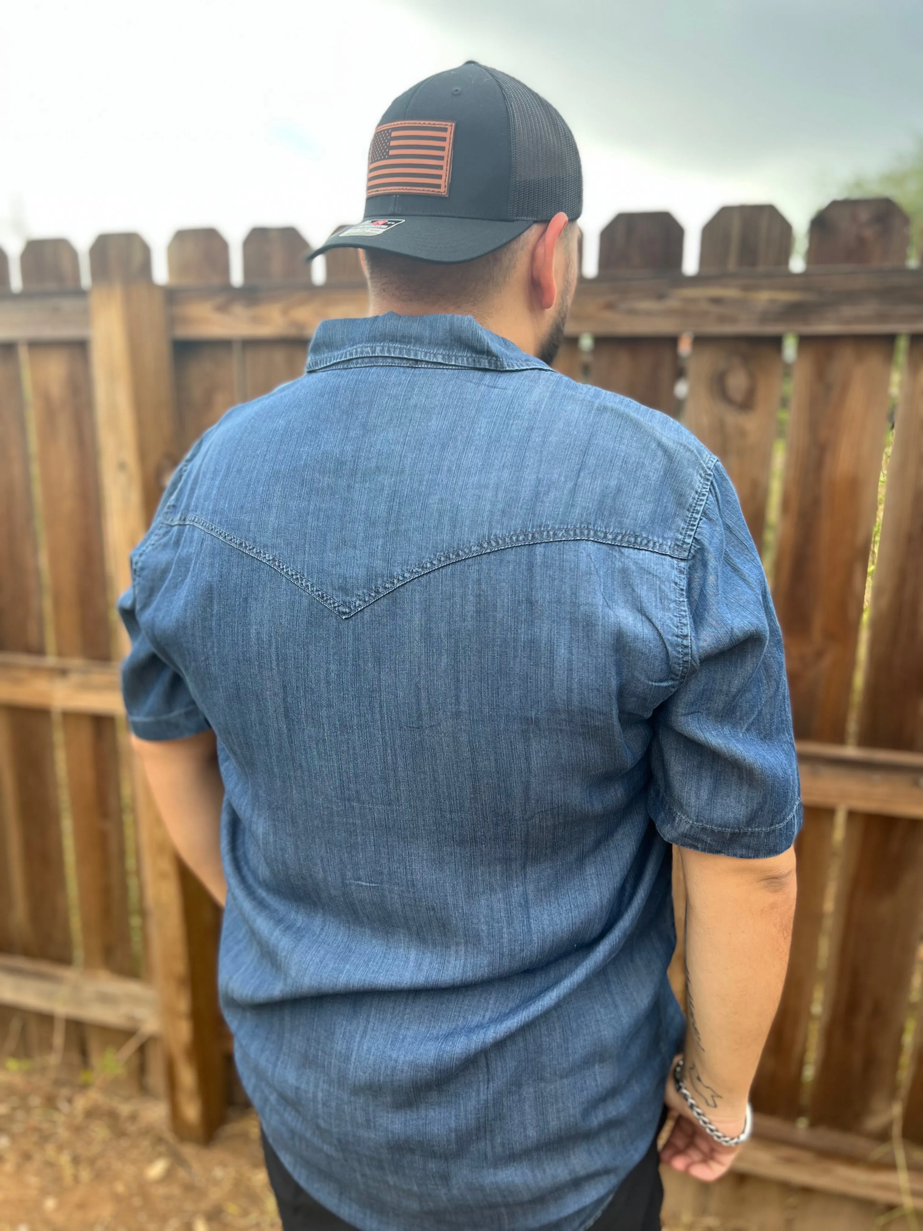 Luke Mens Denim Button Up