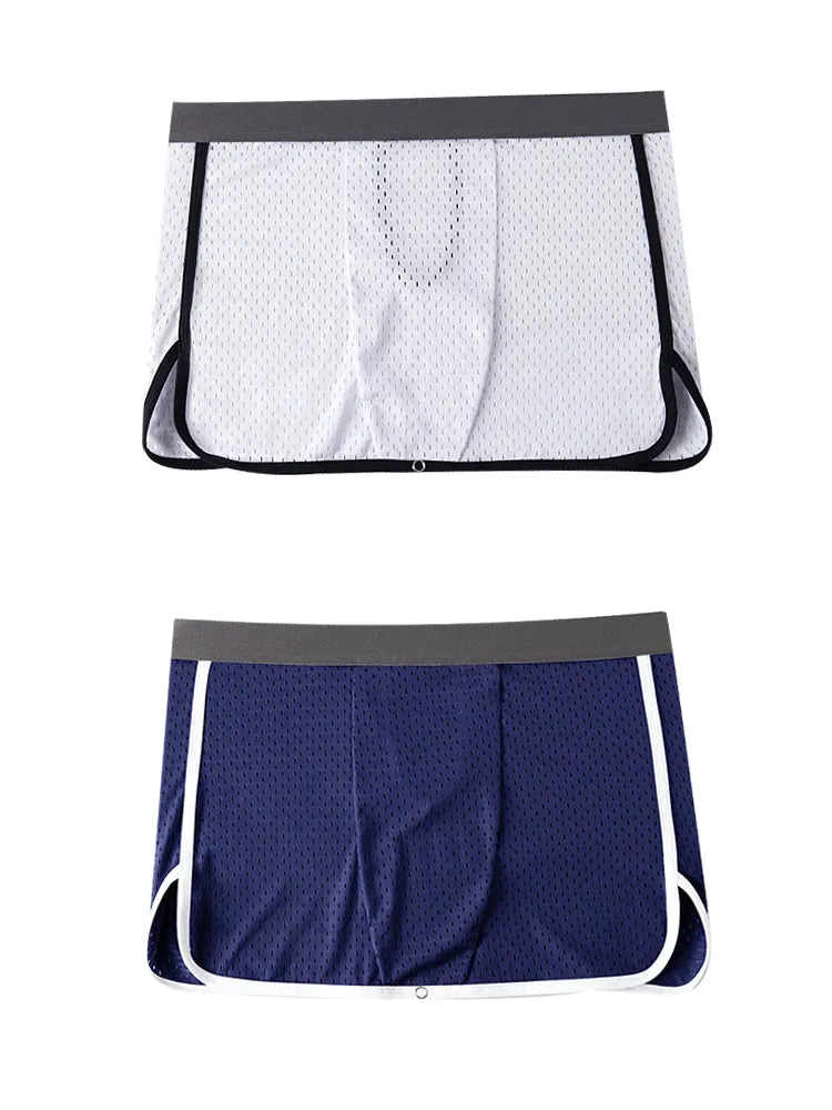 Men's  Button Casual U-Shaped Roman Skirt Dual-Purpose Arrow Pants Underwear