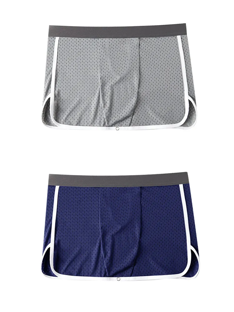 Men's  Button Casual U-Shaped Roman Skirt Dual-Purpose Arrow Pants Underwear